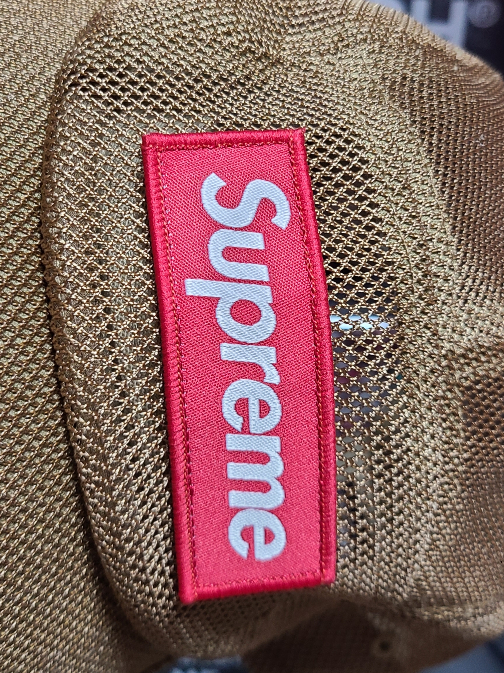 Supreme Mesh Cordura Camp Cap Sand - 23SS 착용 스타일 - 2
