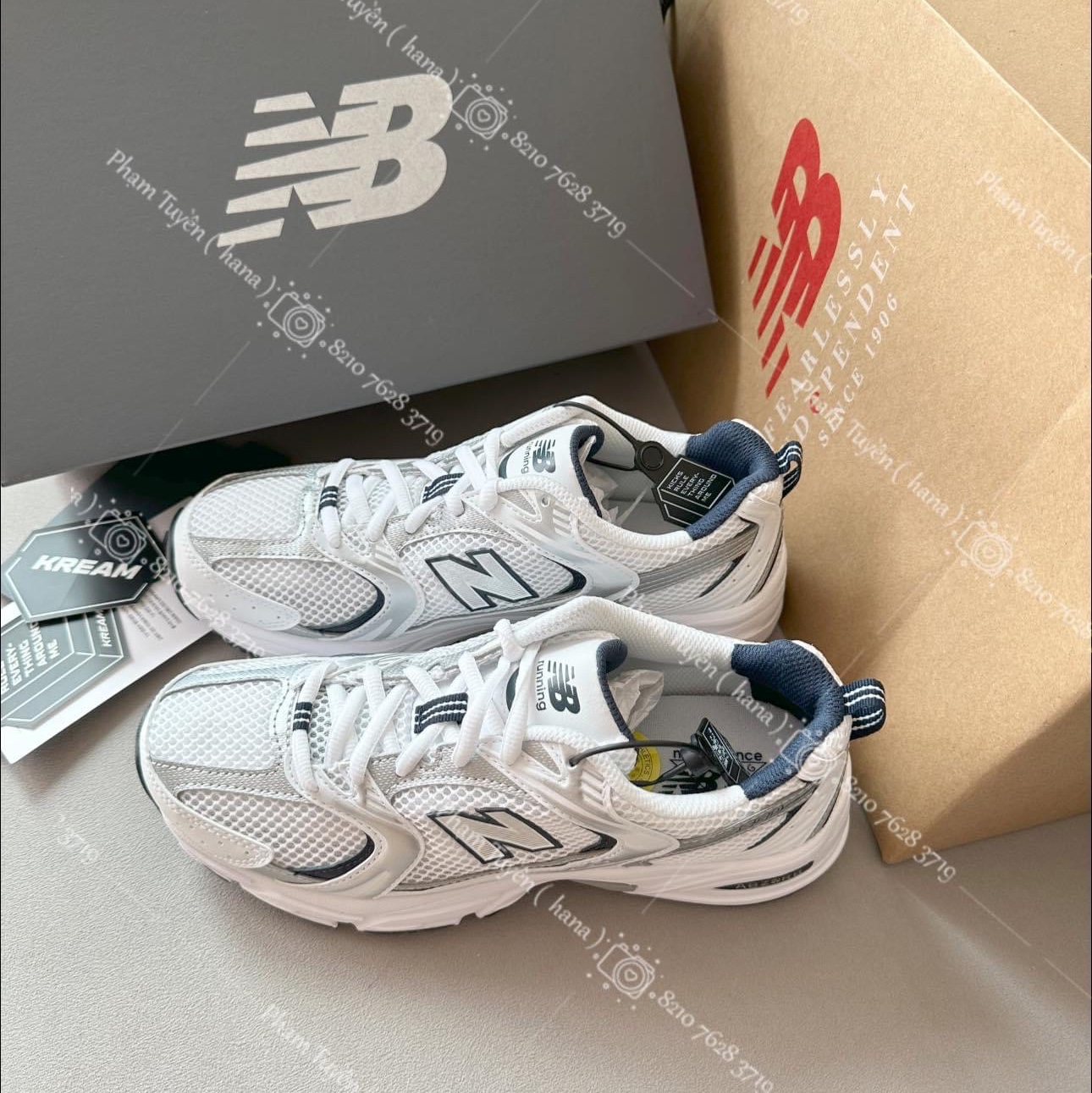 New Balance 530 White 착용 스타일 - 4