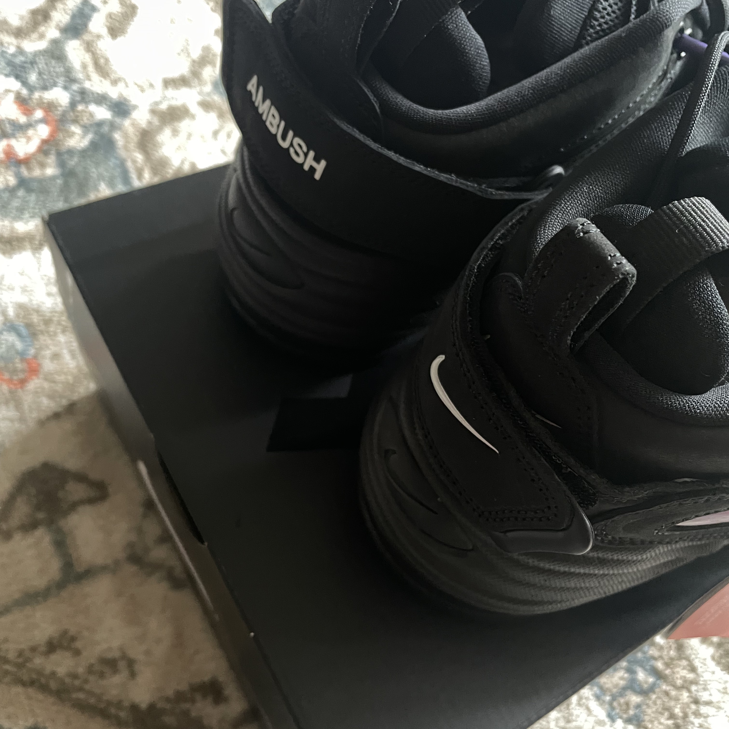 Nike x Ambush Air Adjust Force SP Black and Psychic Purple 착용 스타일 - 5
