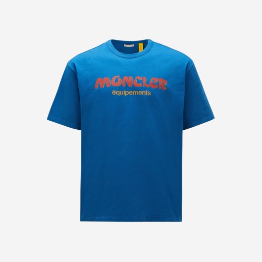 몽클레르 x 살레헤 벰버리 로고 티셔츠 블루