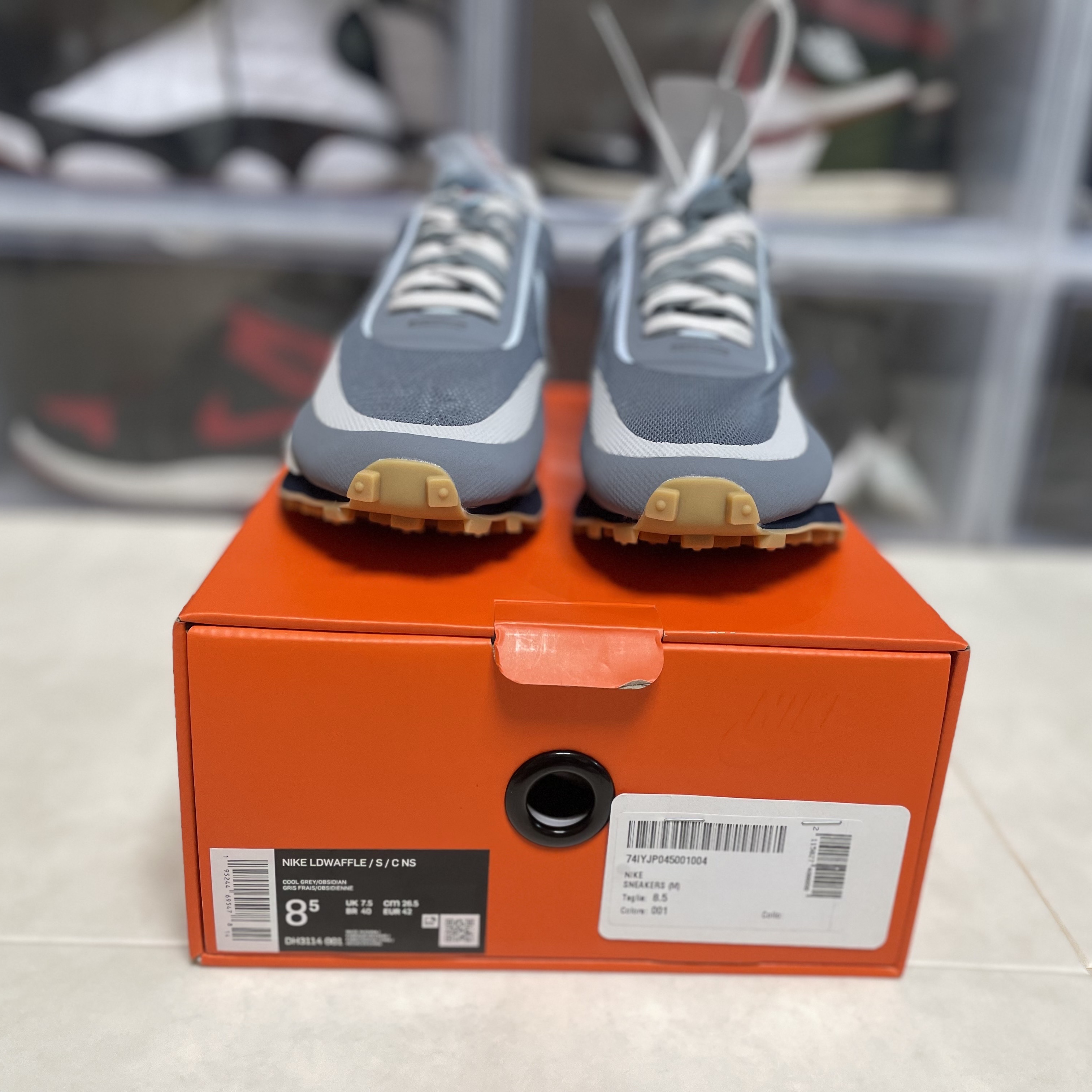 Nike x Sacai x Clot LDWaffle Cool Grey 착용 스타일 - 2