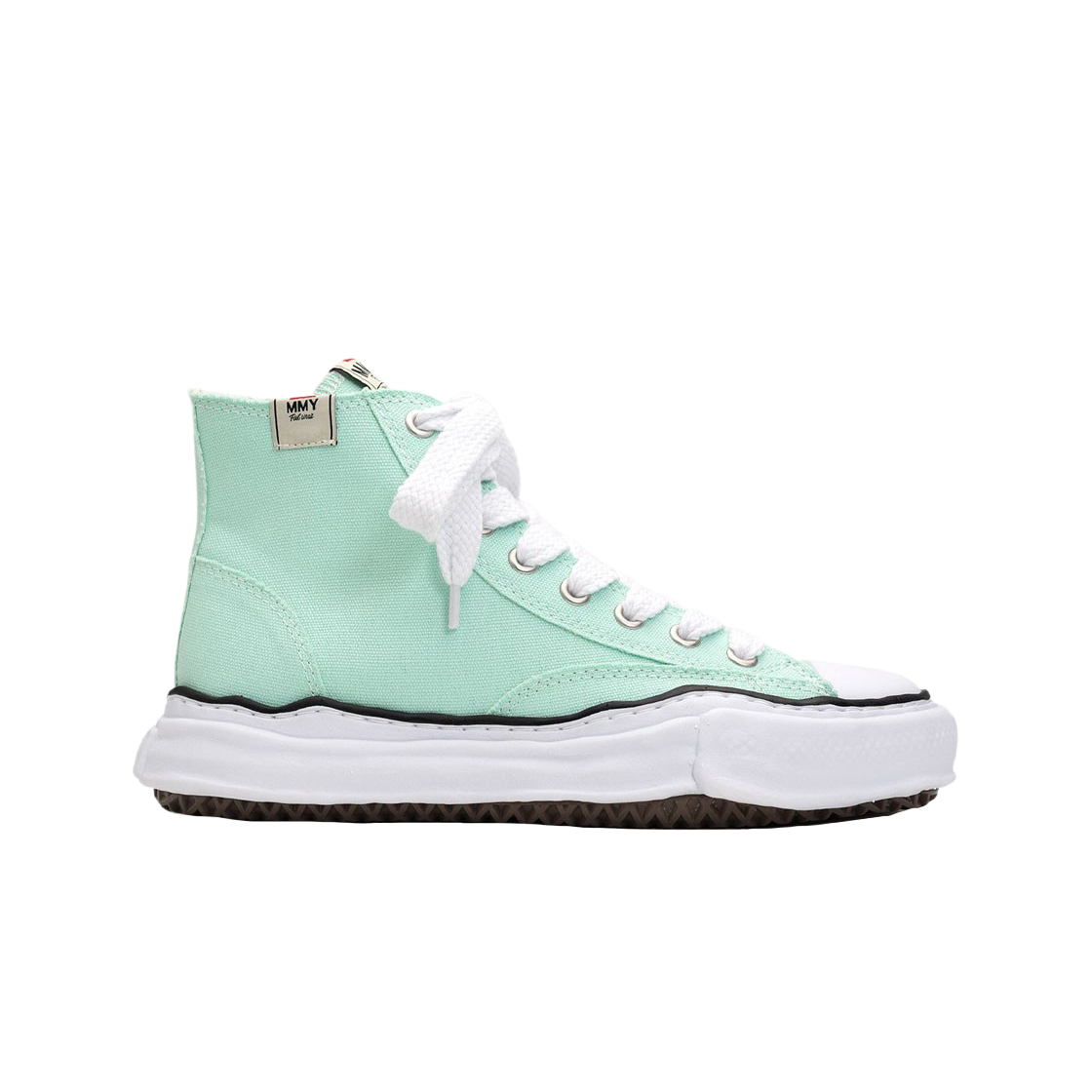 메종 미하라 야스히로 피터슨 OG 솔 캔버스 하이탑 스니커즈 라이트 블루(Maison Mihara Yasuhiro Peterson OG Sole Canvas High-top Sneakers Light Blue) - 1