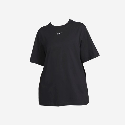 (W) 나이키 NSW 티셔츠 블랙 - 아시아