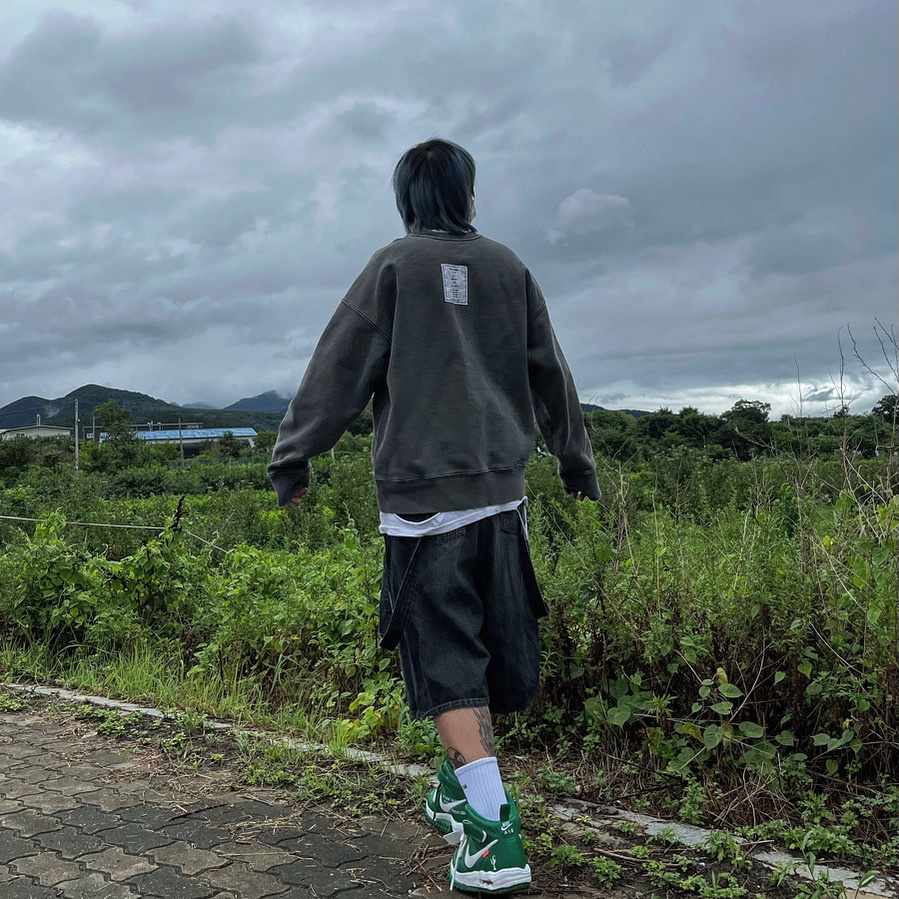 Nike x Off-White Air Force 1 Mid SP Leather Pine Green 착용 스타일