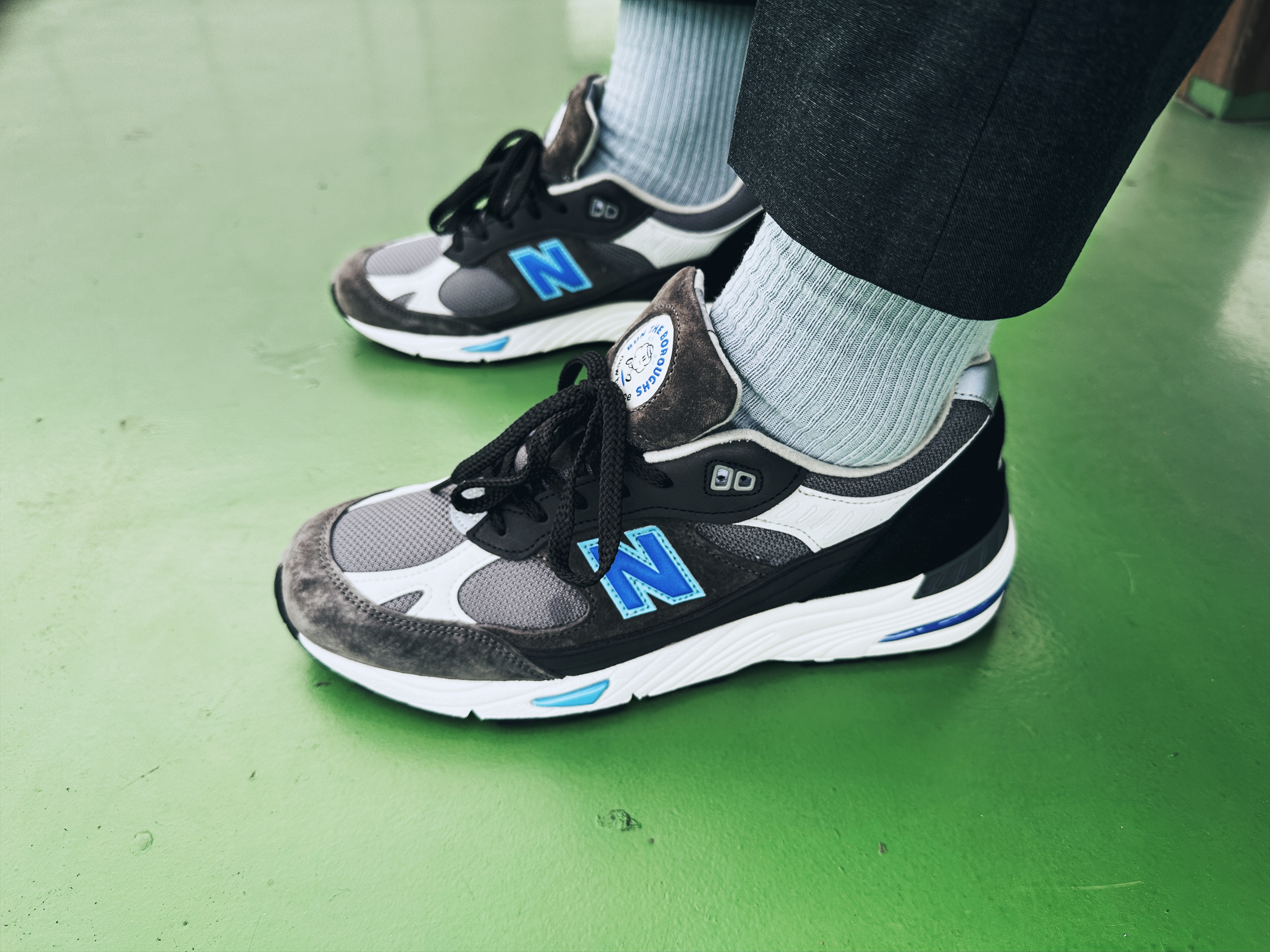 New Balance x Run the Boroughs 991 Made in UK Grey 착용 스타일 - 2