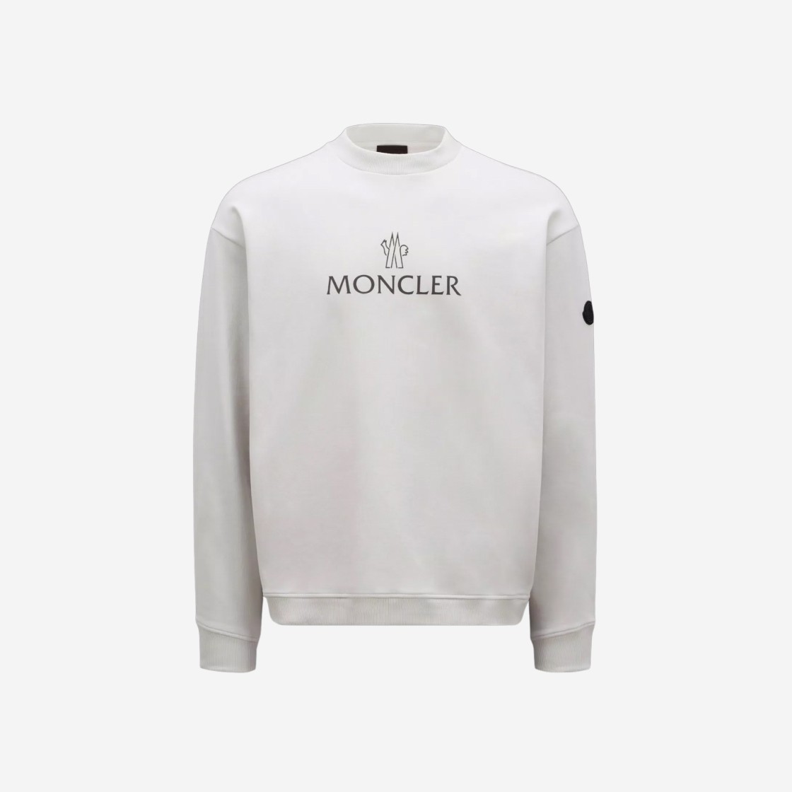 Moncler Logo Sweatshirt White Ivory - 23SS 상세 이미지 1