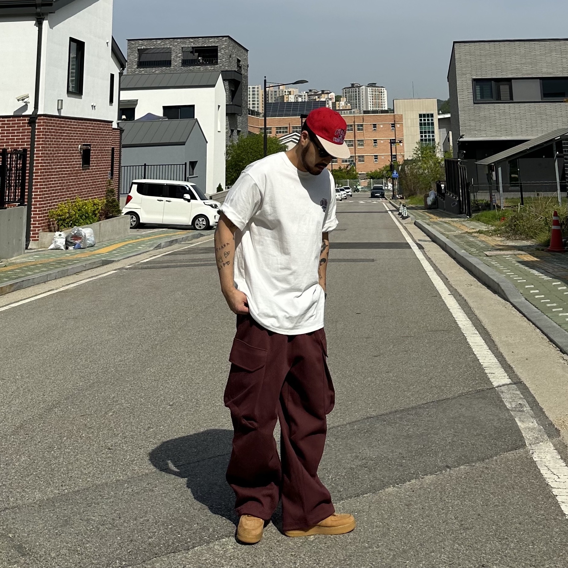 Nike Air Force 1 '07 WB Flax 착용 스타일 - 2