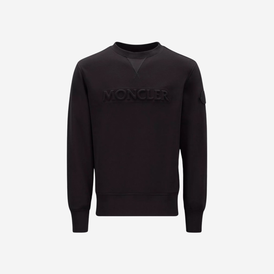 Moncler Logo Sweatshirt Black - 23SS 상세 이미지 1