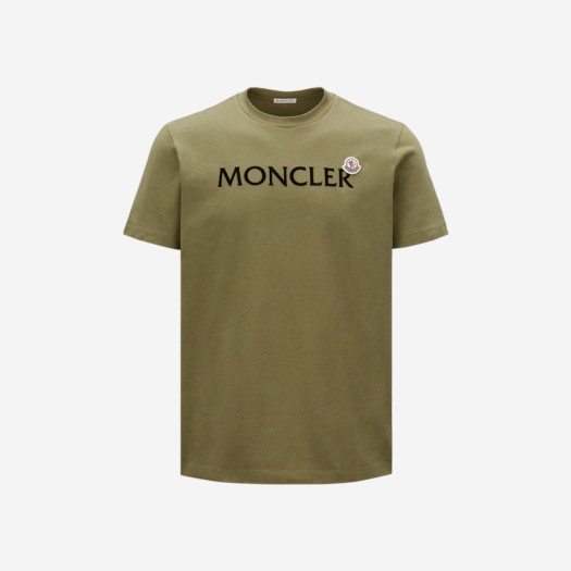 몽클레르 티셔츠 그래픽 올리브 그린 - 23SS