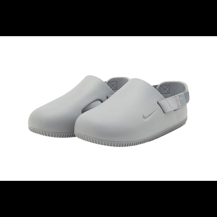 Nike Calm Mule Oil Green, Nike Calm Mule Black 착용 스타일 - 4