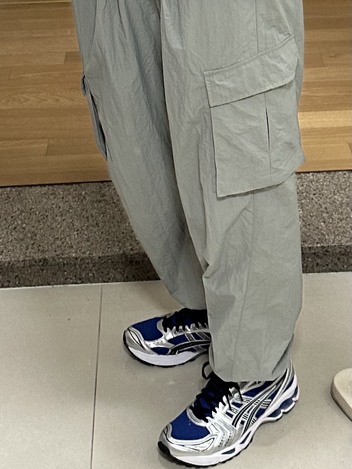 Asics Gel-Kayano 14 Monaco Blue Black 착용 스타일
