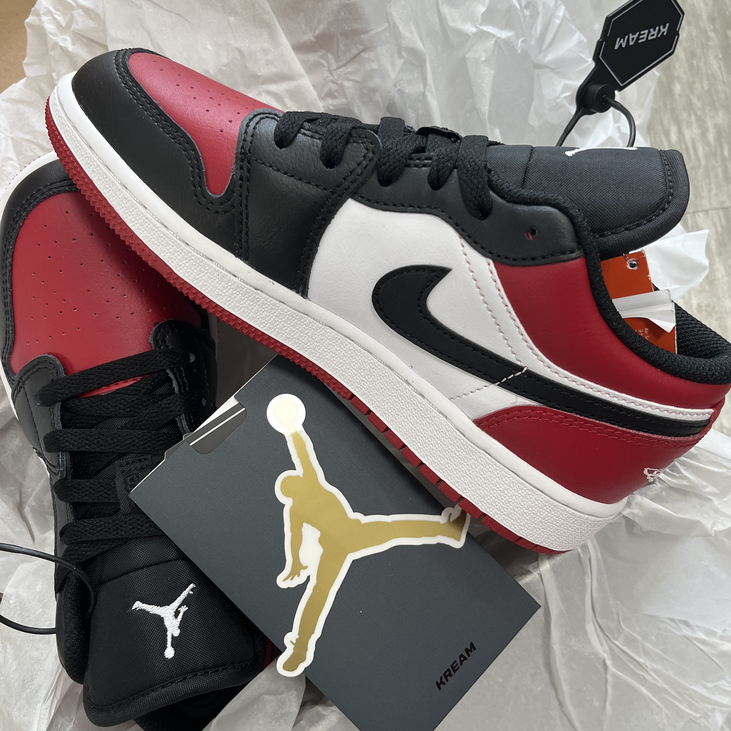 (GS) Jordan 1 Low Bred Toe 착용 스타일