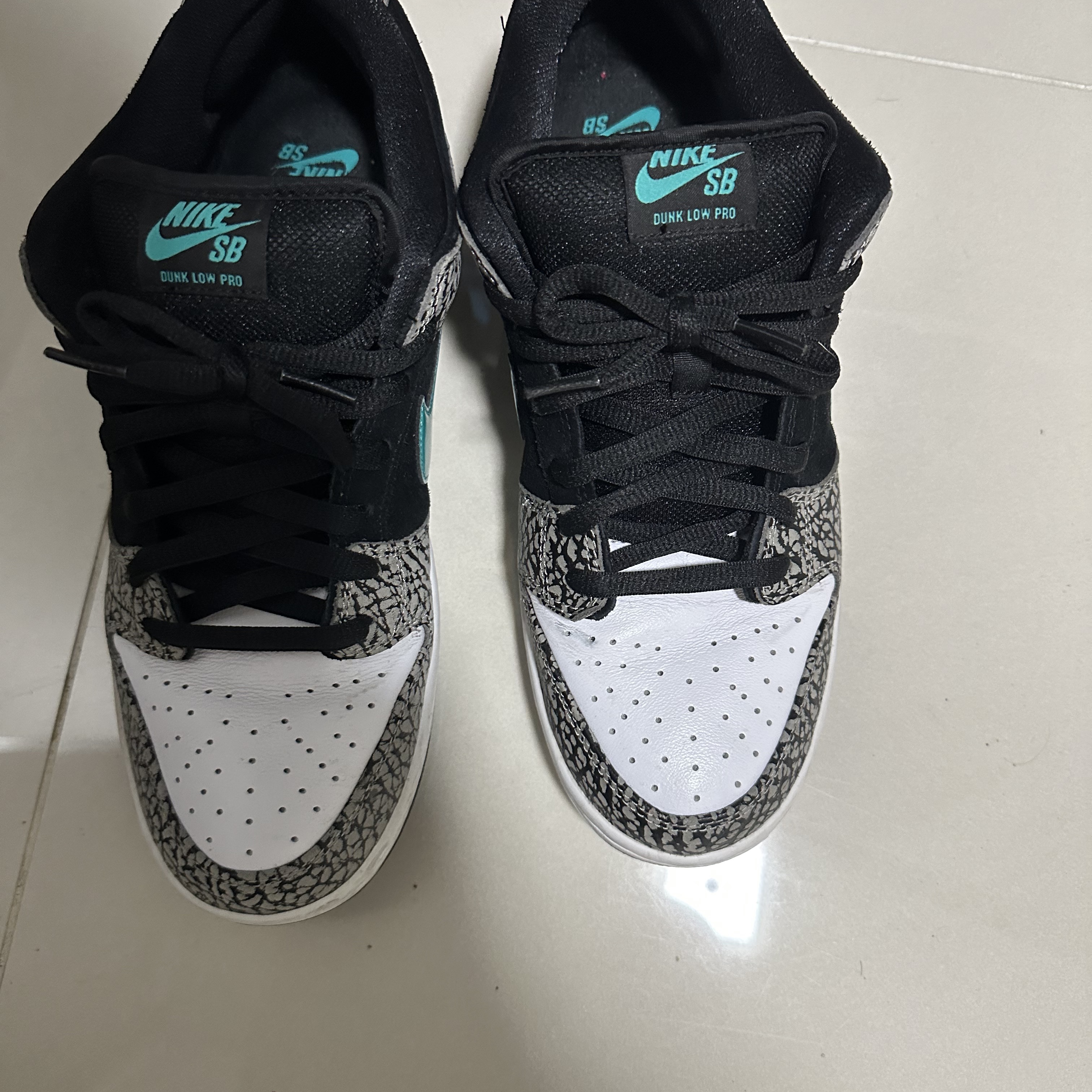 Nike SB Dunk Low Pro Clear Jade 착용 스타일 - 1