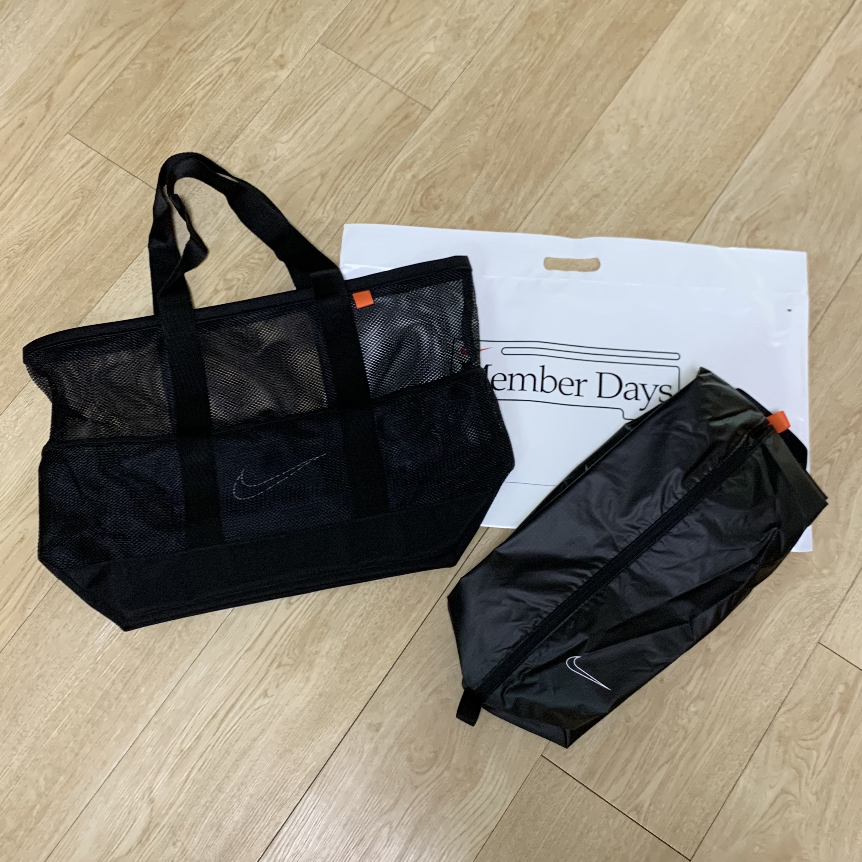 Nike Member Days Sports Mesh Bag & Pouch 착용 스타일