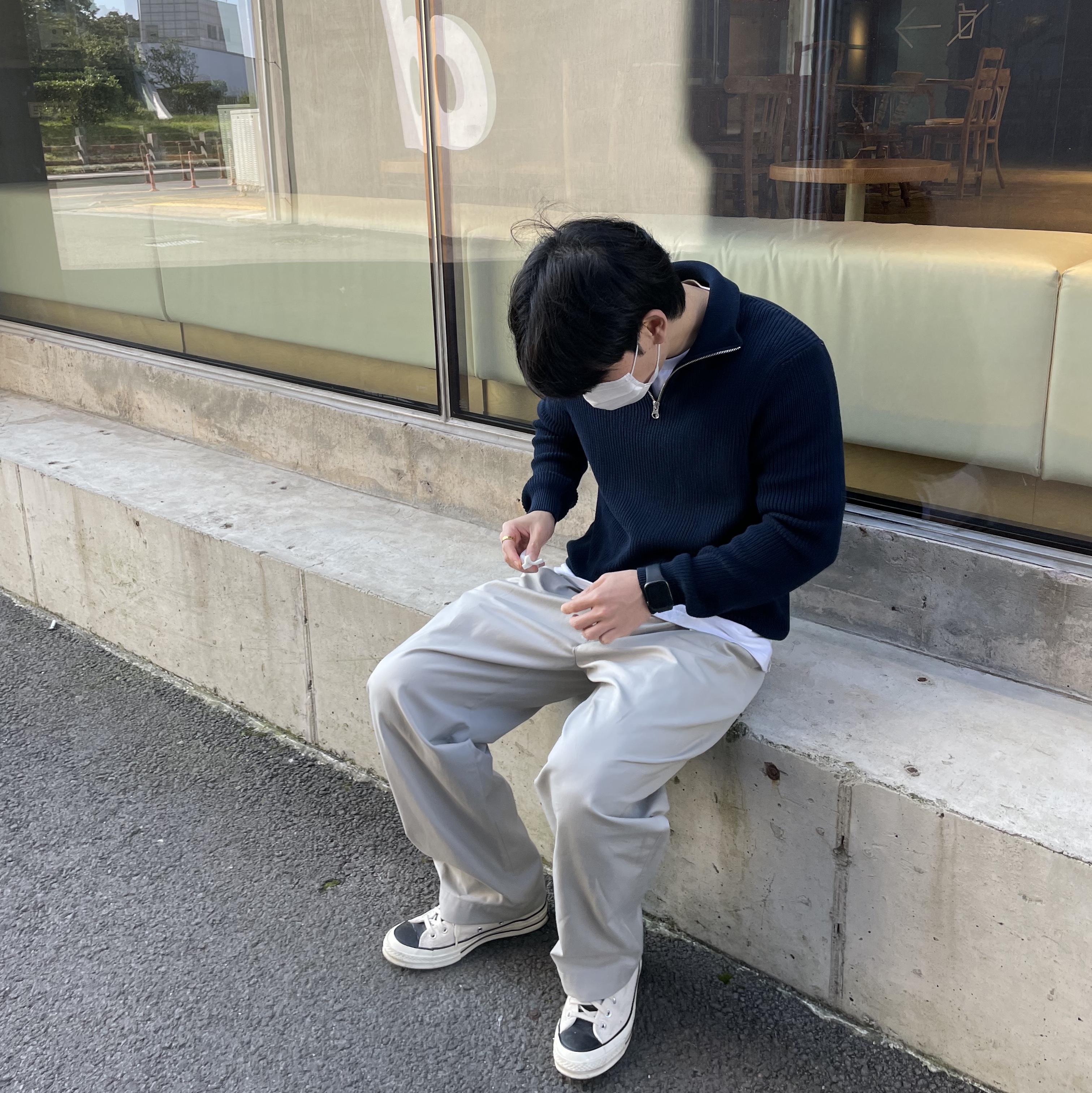 Converse x Fear of God Essentials Chuck 70 Hi Natural 2020 착용 스타일