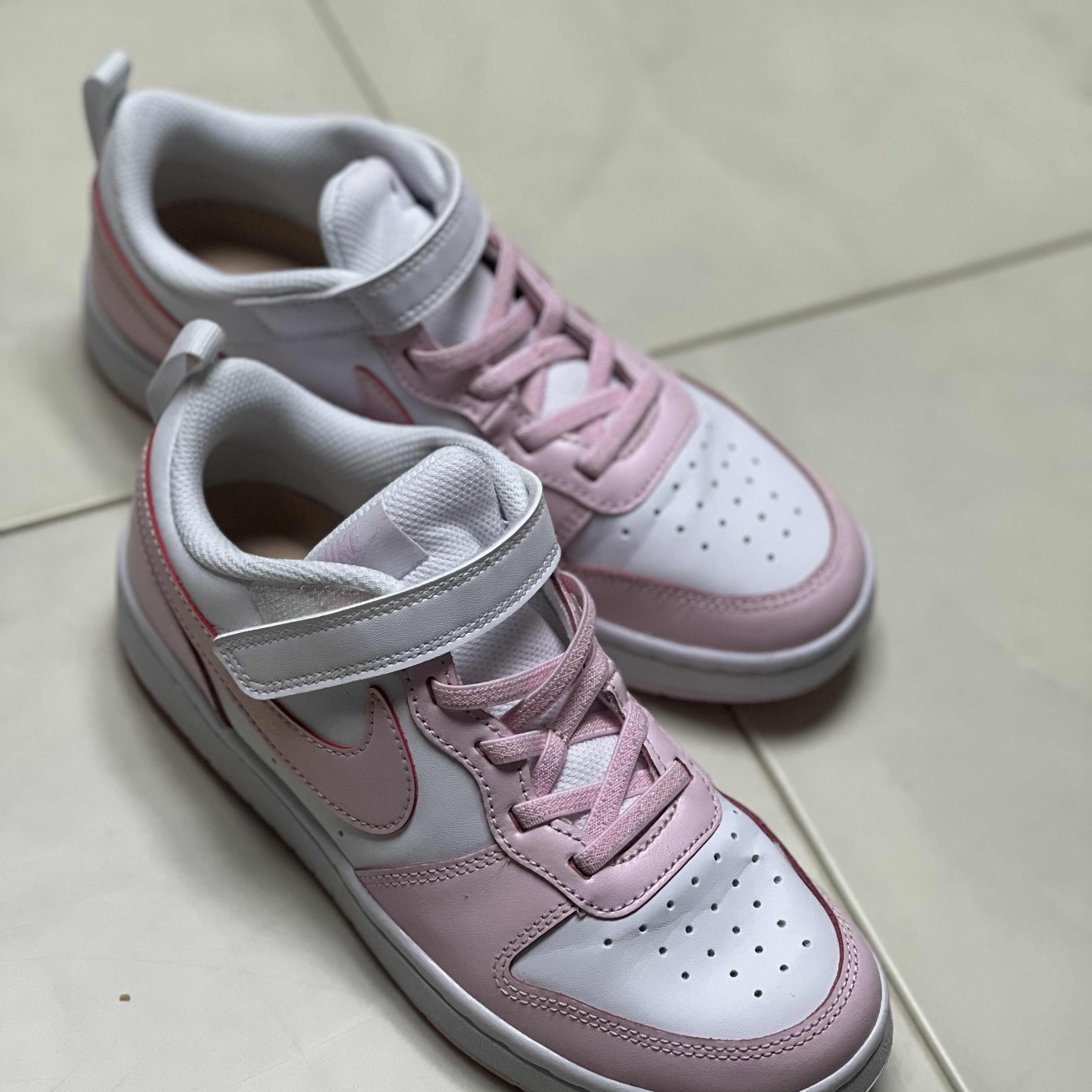 (PS) Nike Court Borough 2 SE White Pink Foam 착용 스타일