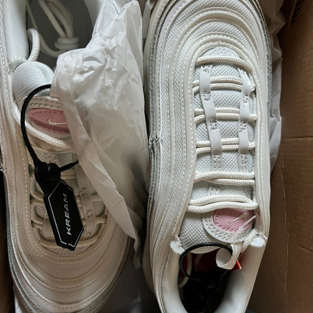 (W) Nike Air Max 97 Summit White Rose 착용 스타일