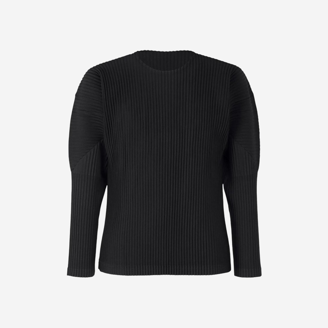 Homme Plisse Issey Miyake Basics Long Sleeve T-Shirt Black 상세 이미지 1