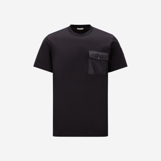 몽클레르 티셔츠 포켓 블랙 - 23SS