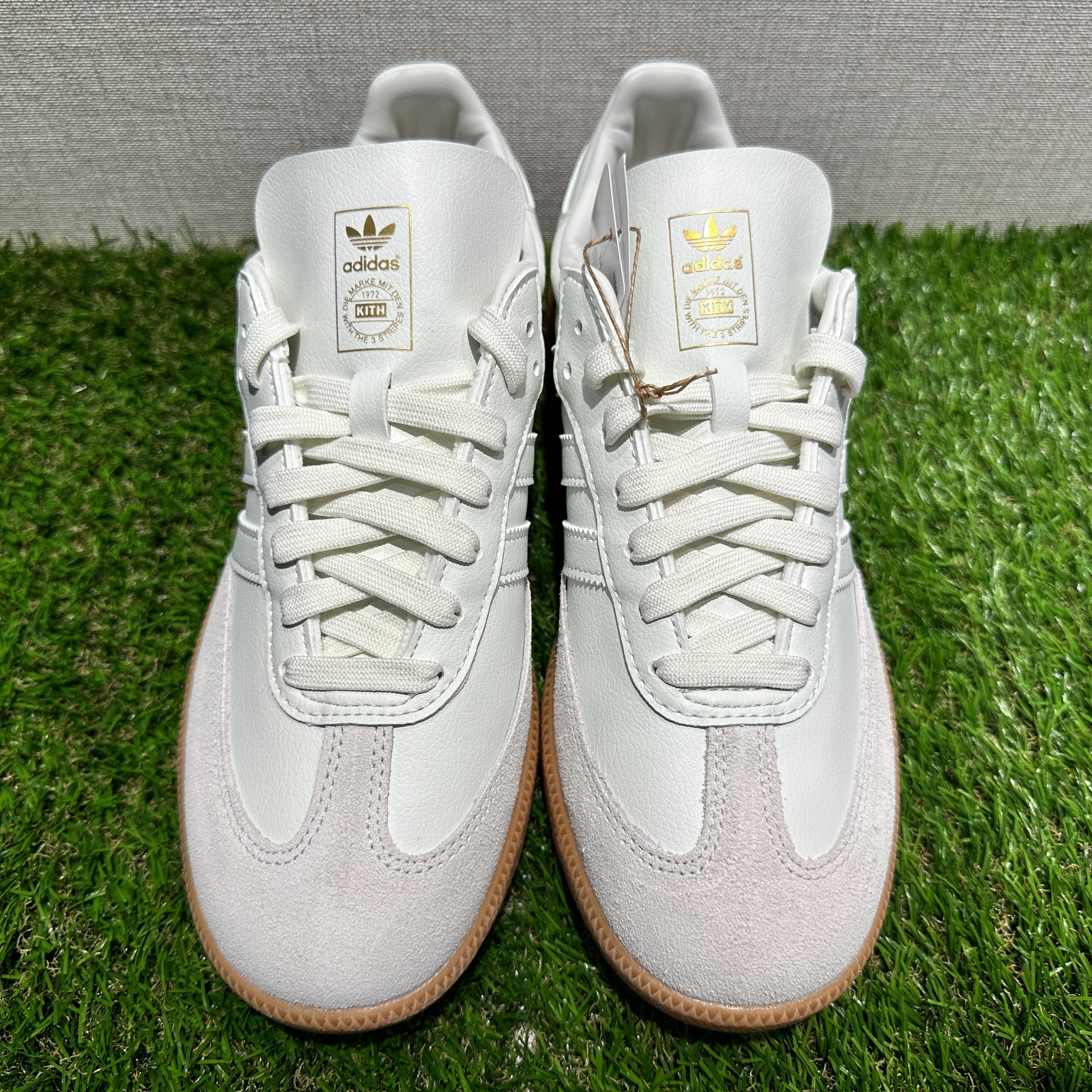 Adidas x Kith Samba Golf White Tint Gum 착용 스타일 - 2