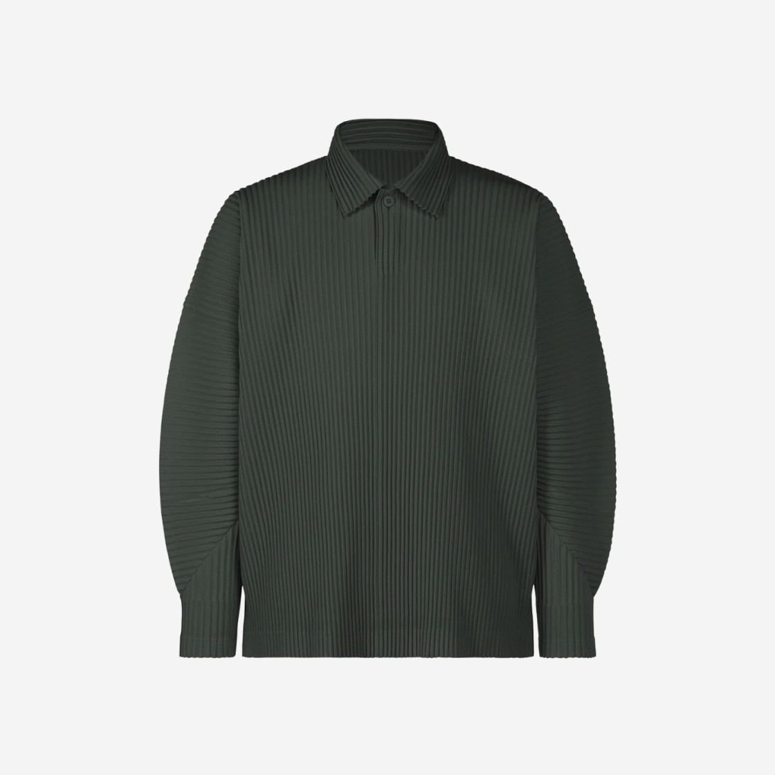 Homme Plisse Issey Miyake Pleats MC August Polo Dark Green 상세 이미지 1