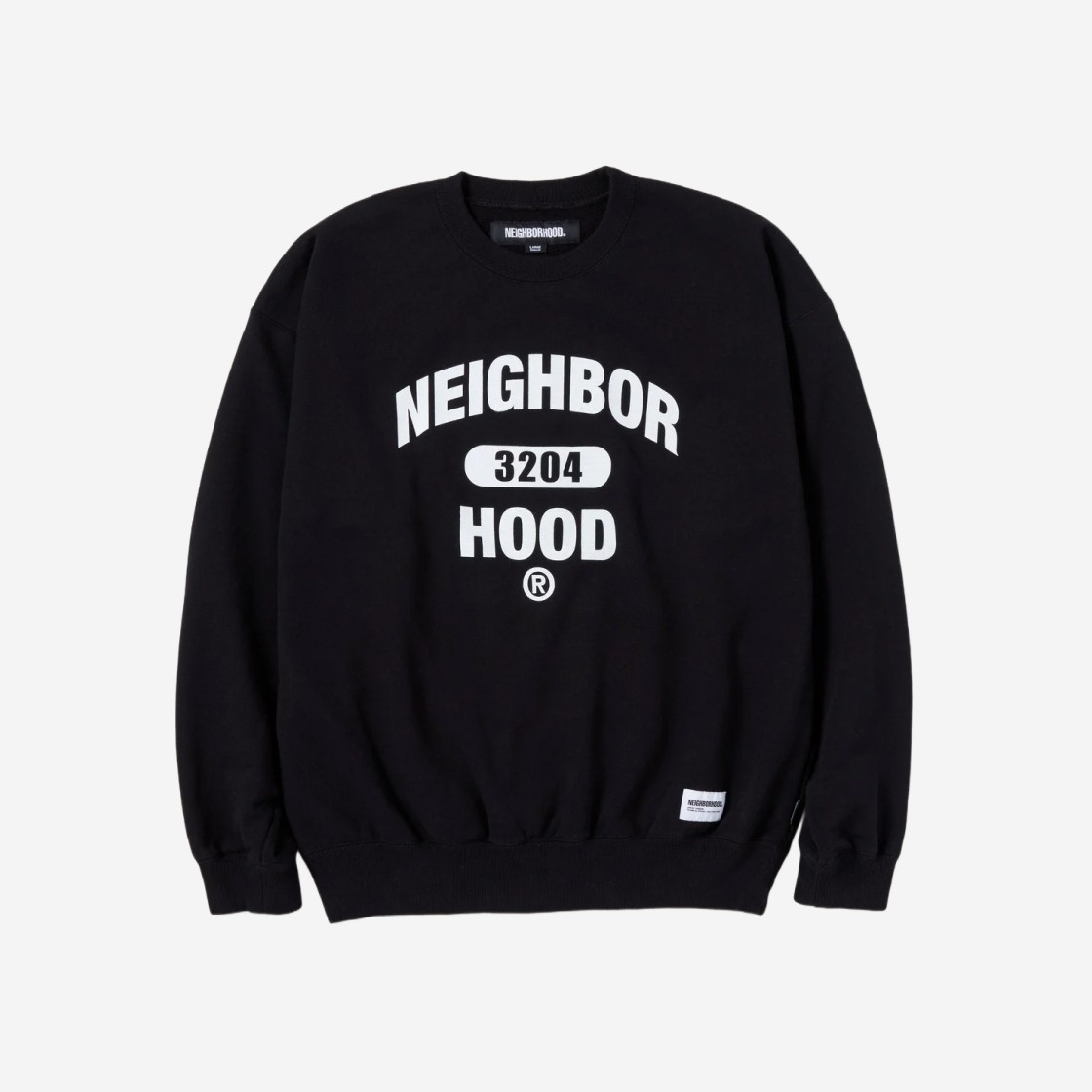 Neighborhood College L/S Sweatshirt Black 상세 이미지 1