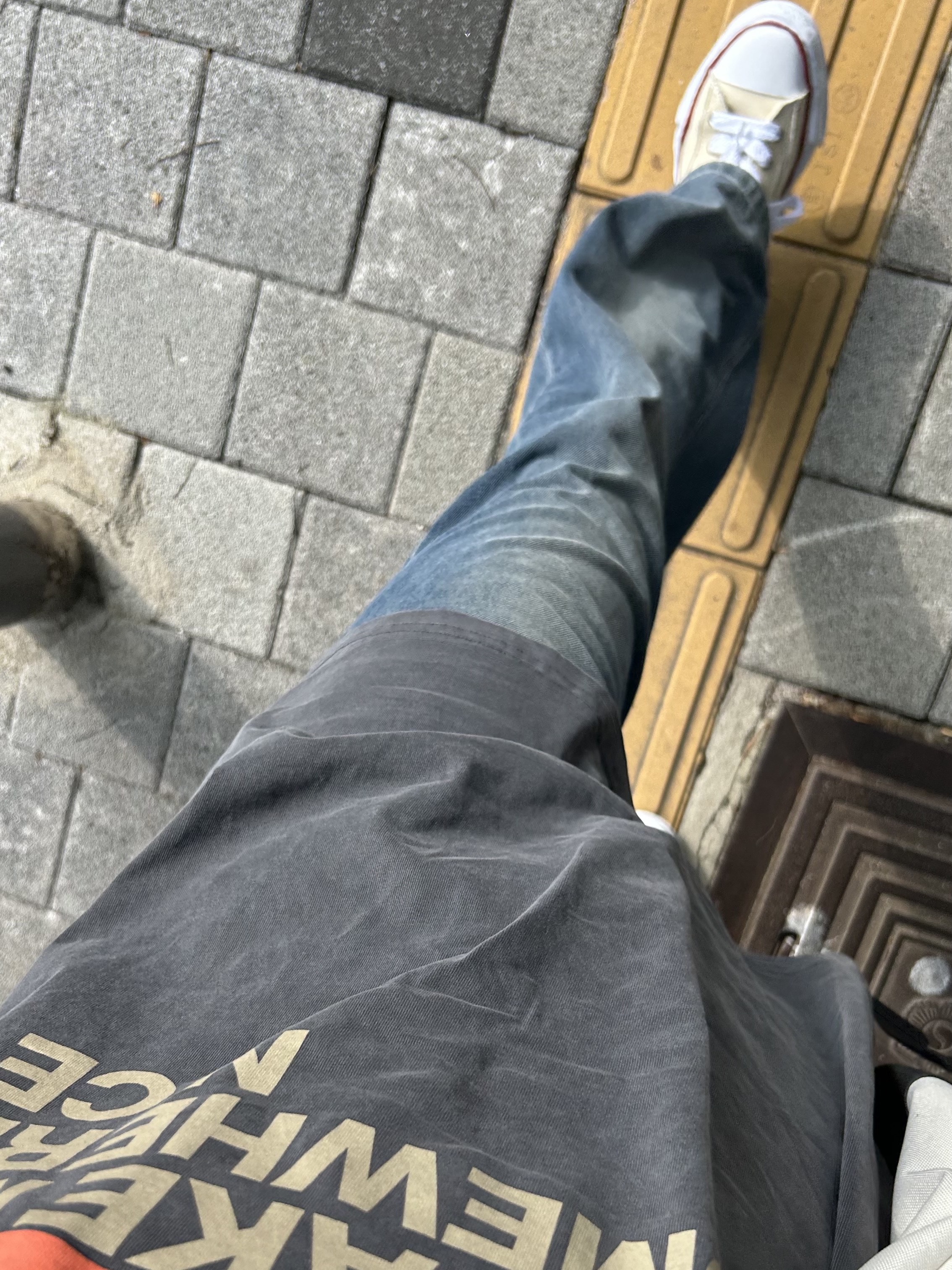 Maison Mihara Yasuhiro Peterson OG Sole Canvas Low-top Sneakers Natural 착용 스타일