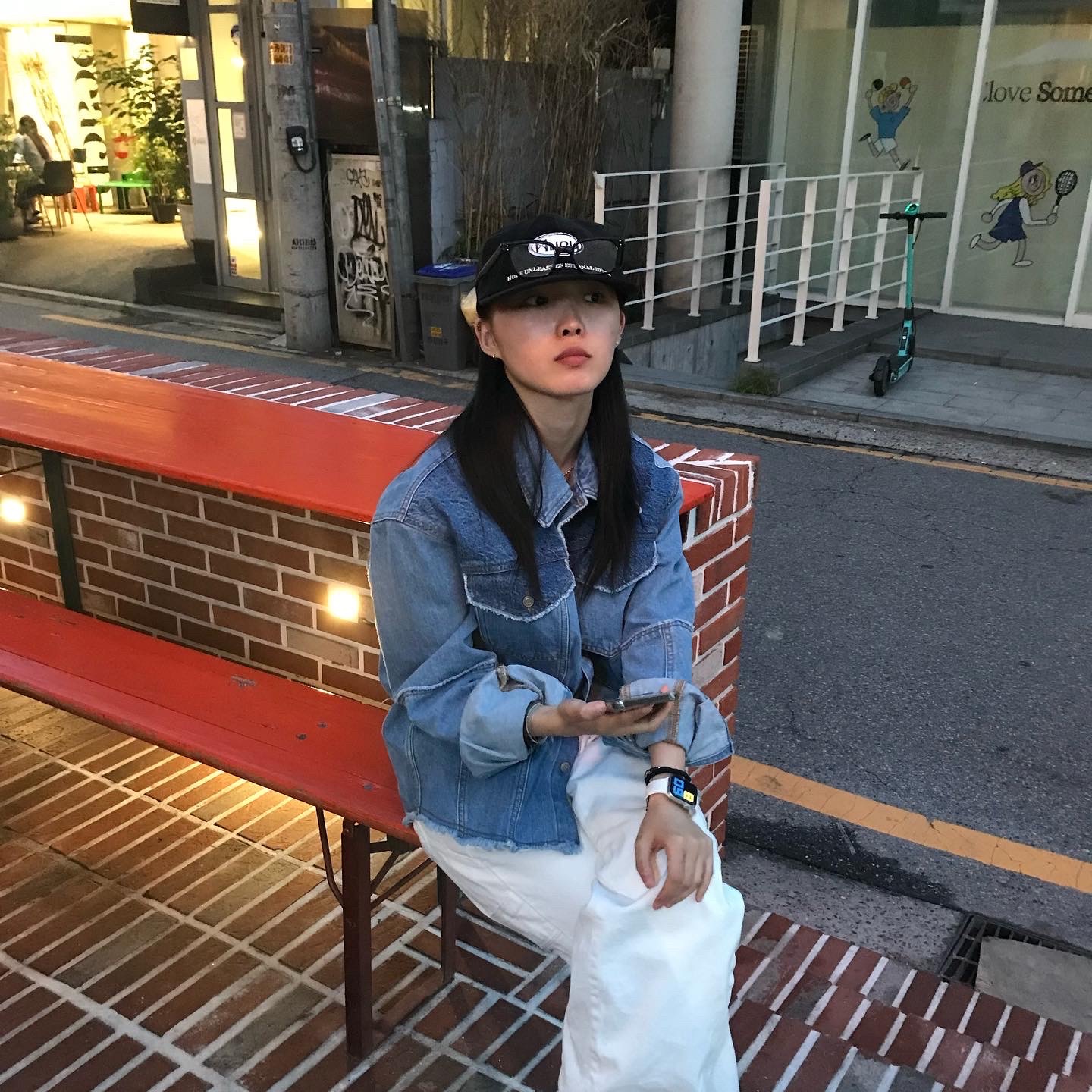 Converse x Stussy One Star Ox Black, Huey Heritage Logo Cap Black 착용 스타일 - 4
