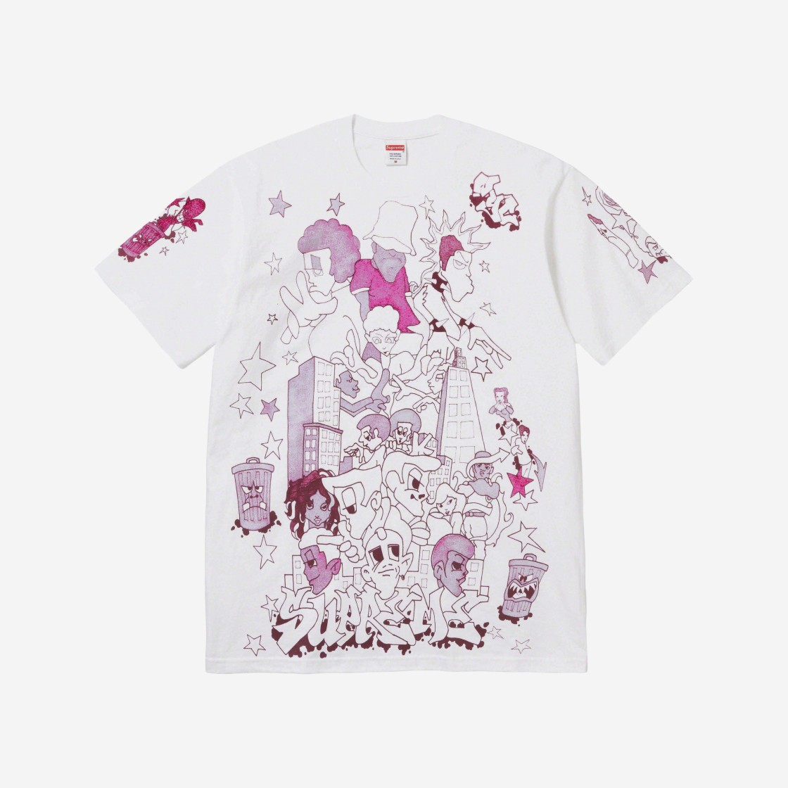 Supreme Downtown T-Shirt White - 23FW 상세 이미지 1