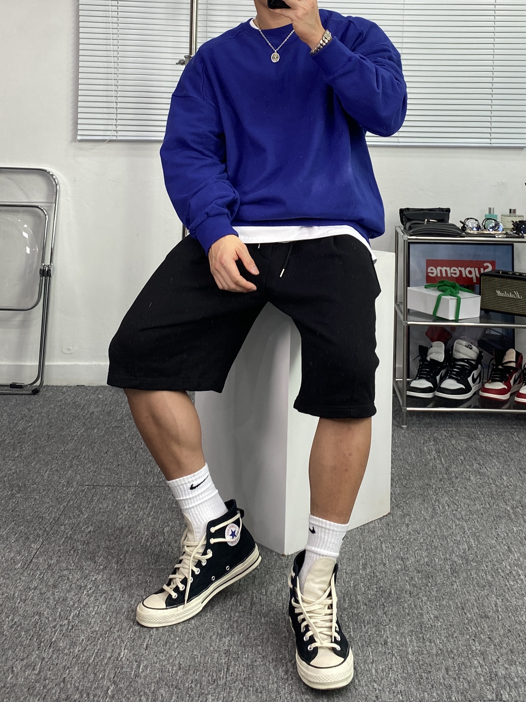 Converse x Fear of God Essentials Chuck 70 Hi Black 2020 착용 스타일