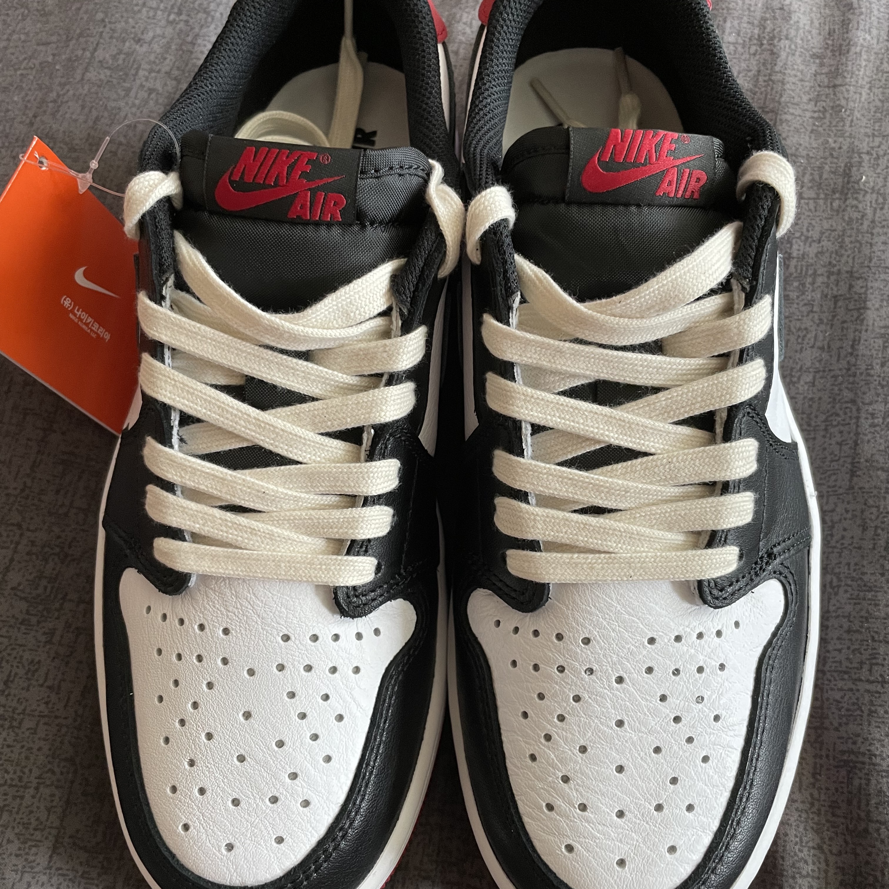 Jordan 1 Retro Low OG Black Toe 착용 스타일