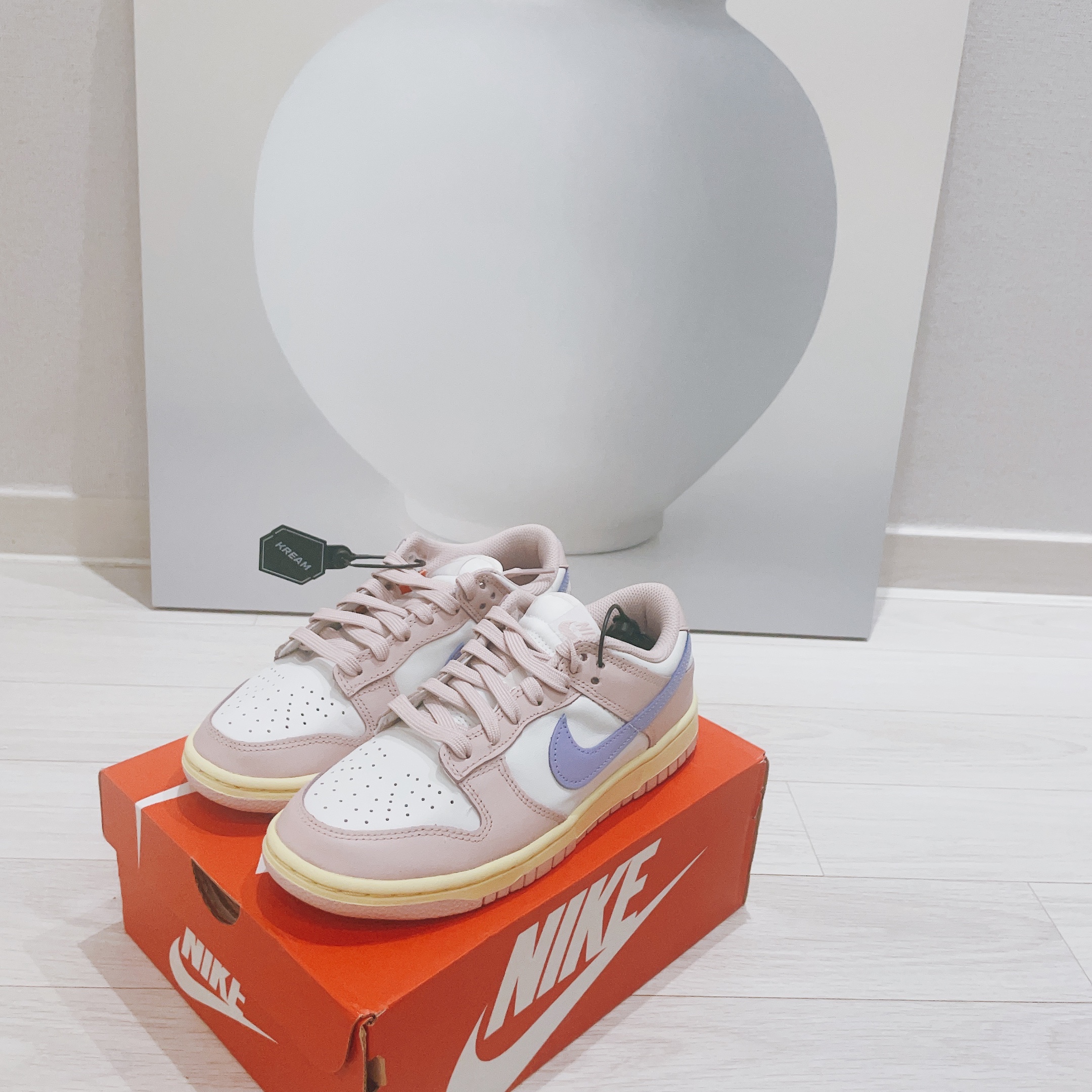 (W) Nike Dunk Low Pink Oxford 착용 스타일