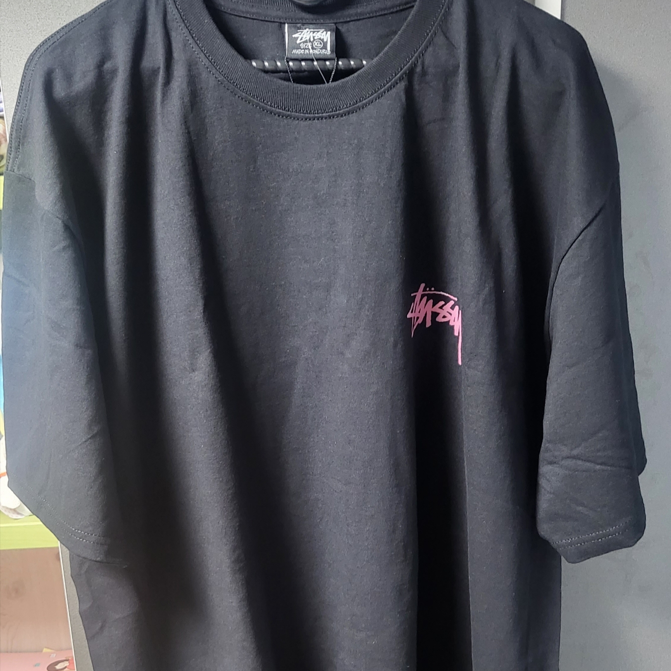 Stussy Skate Tough T-Shirt Black 착용 스타일 - 2