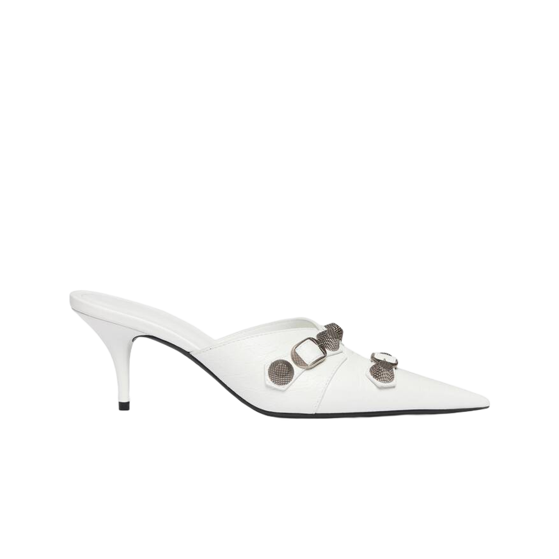 (W) 발렌시아가 카골 70mm 뮬 옵틱 화이트((W) Balenciaga Cagole 70mm Mule Optic White) - 1
