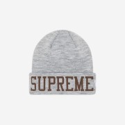 Supreme New Era Varsity Beanie Heather Grey - 23FW