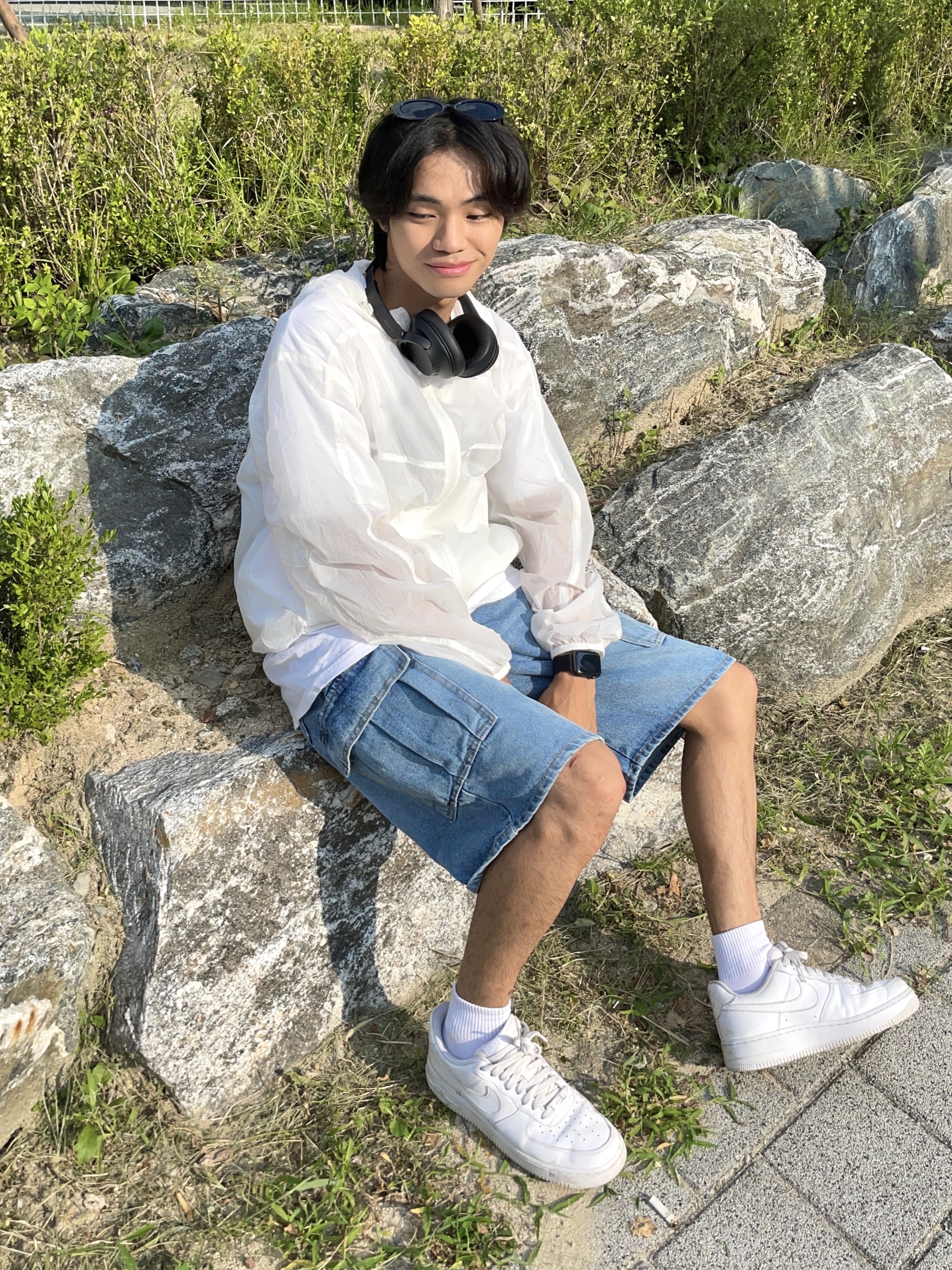Nike Air Force 1 '07 Low White 착용 스타일 - 1