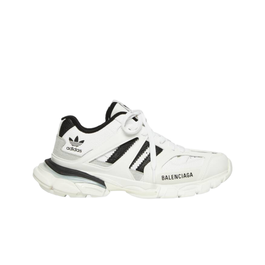 (W) Balenciaga x Adidas Track Forum Low Top Sneakers White