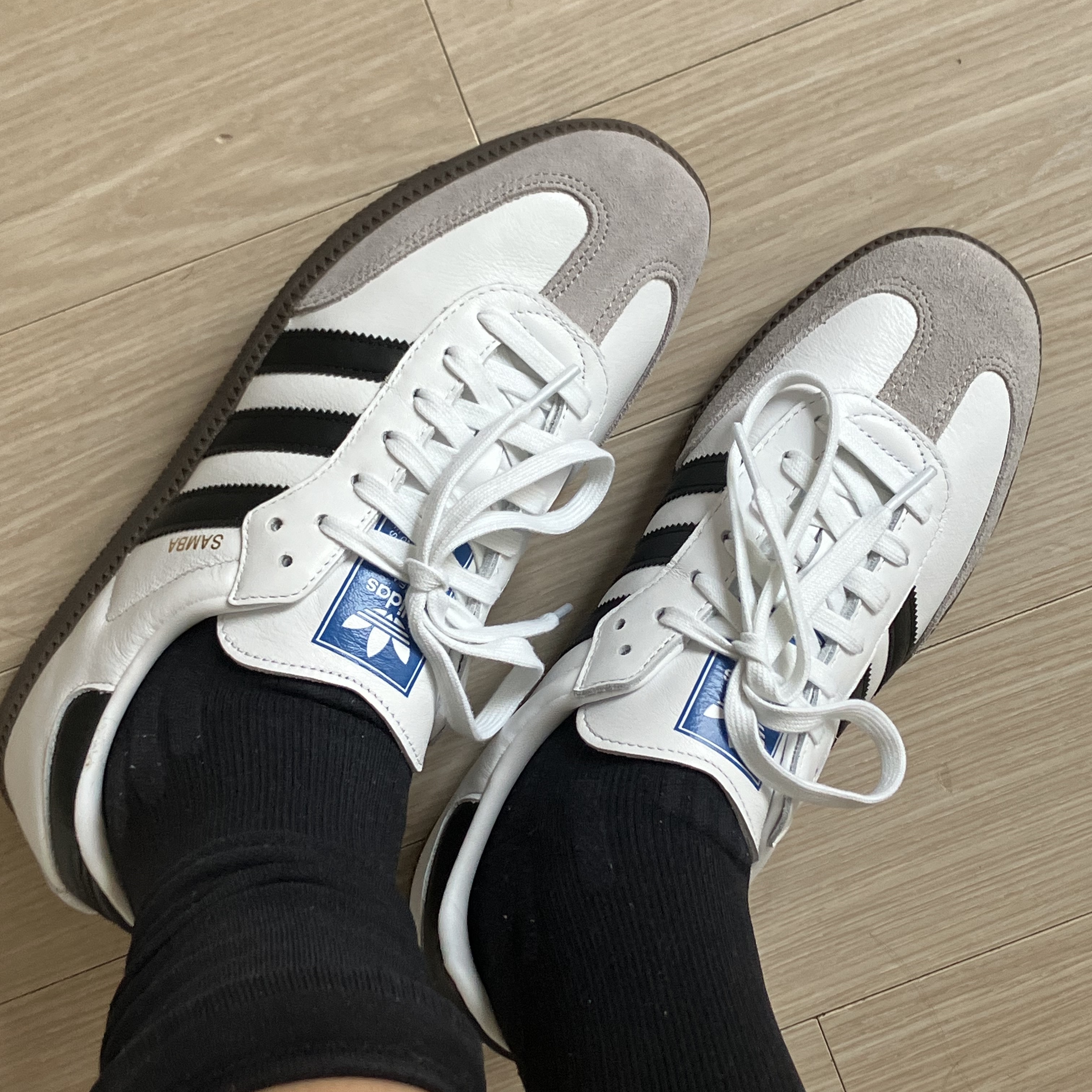 Adidas Samba OG Cloud White 착용 스타일