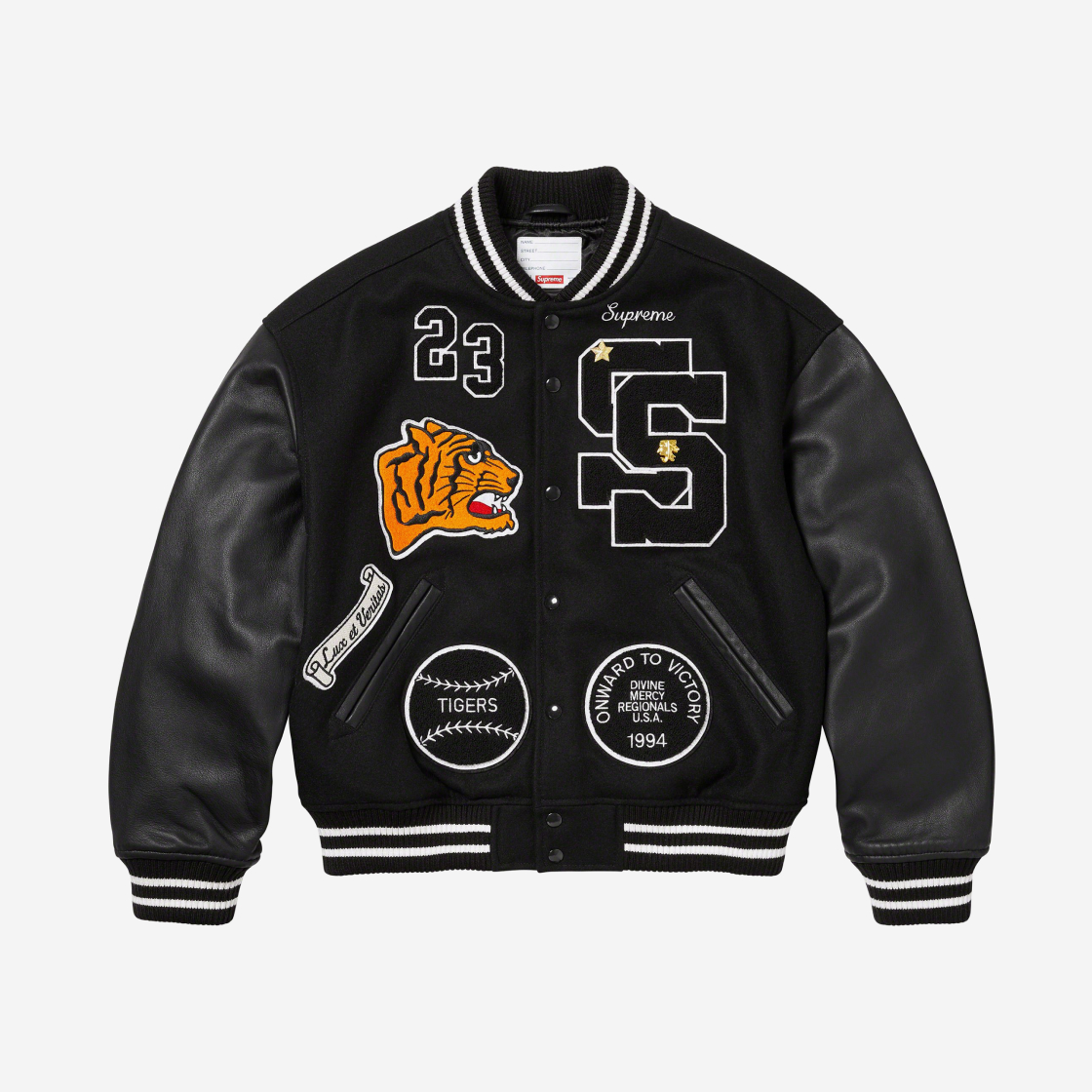 Supreme Tiger Varsity Jacket Brown