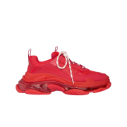 Balenciaga Triple S Clear Sole Sneakers Red