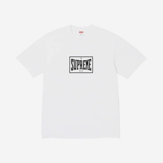 슈프림 웜업 티셔츠 화이트 - 23FW