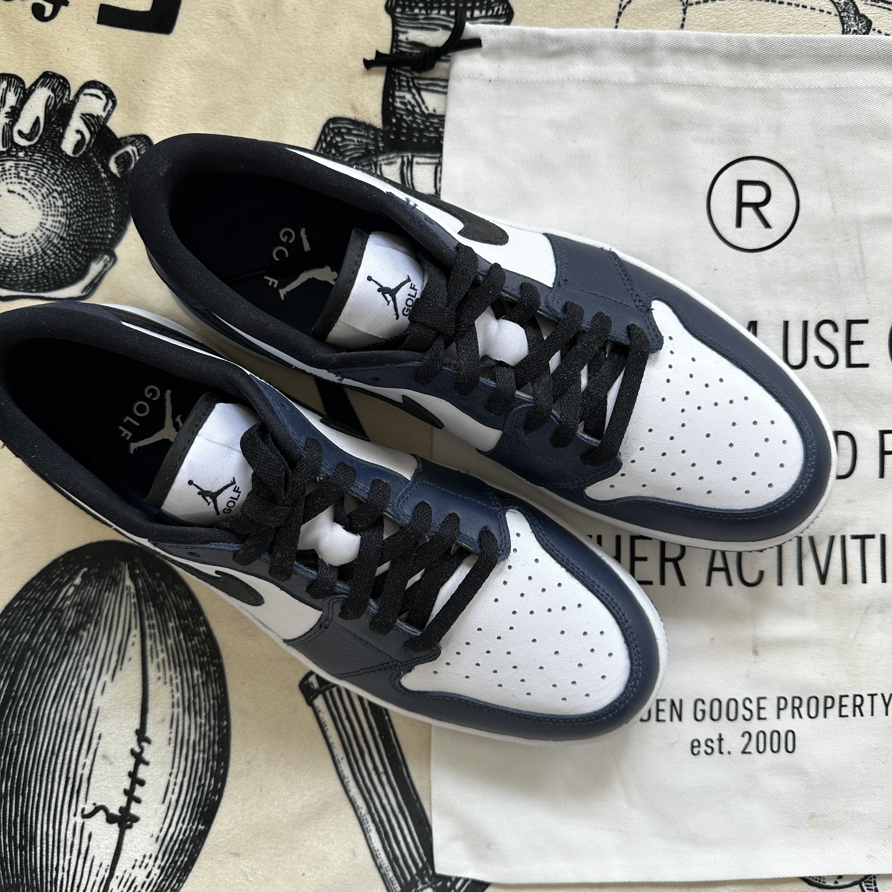 Jordan 1 Low Golf Midnight Navy 착용 스타일 - 2