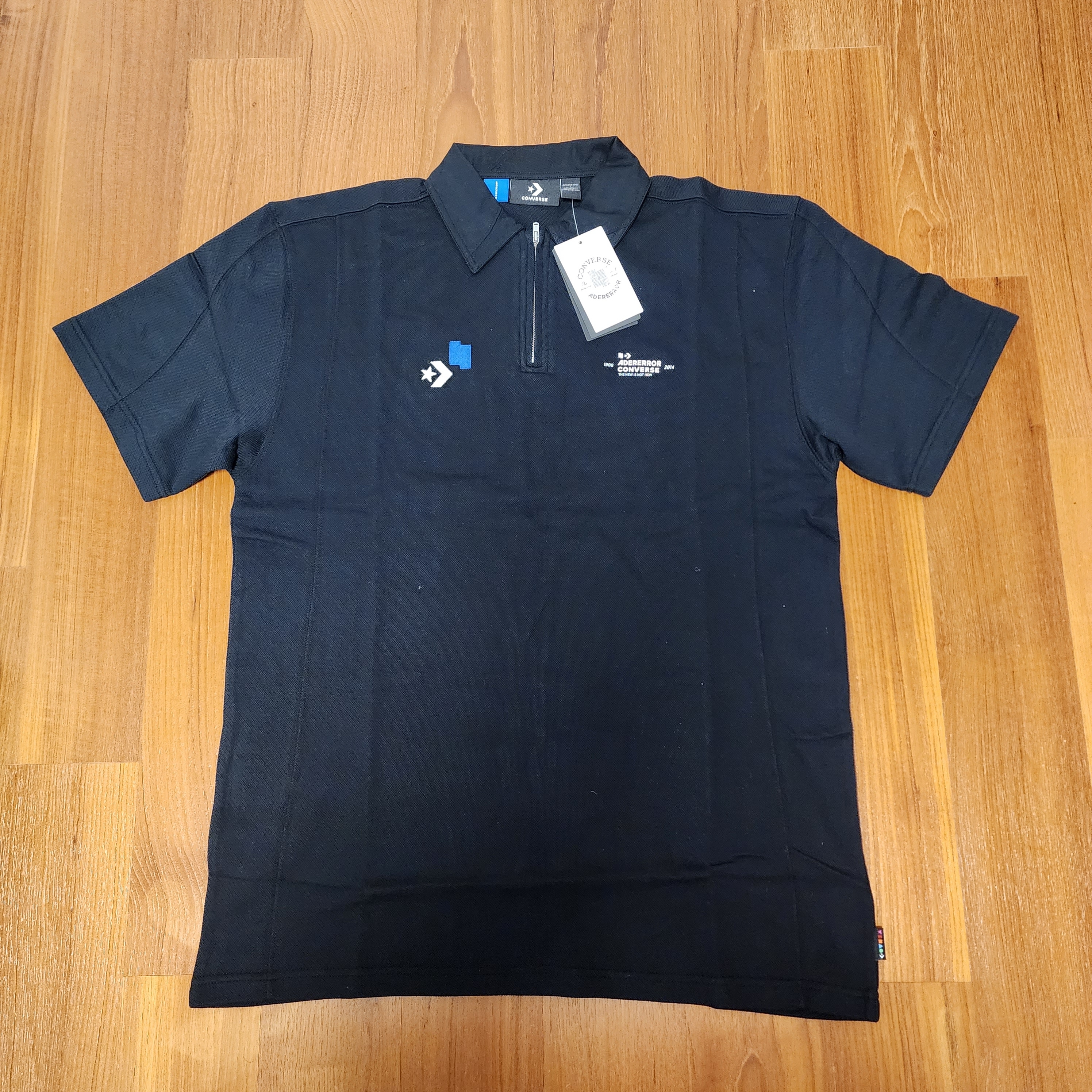 Converse x Ader Error Shapes Polo Black 착용 스타일 - 1