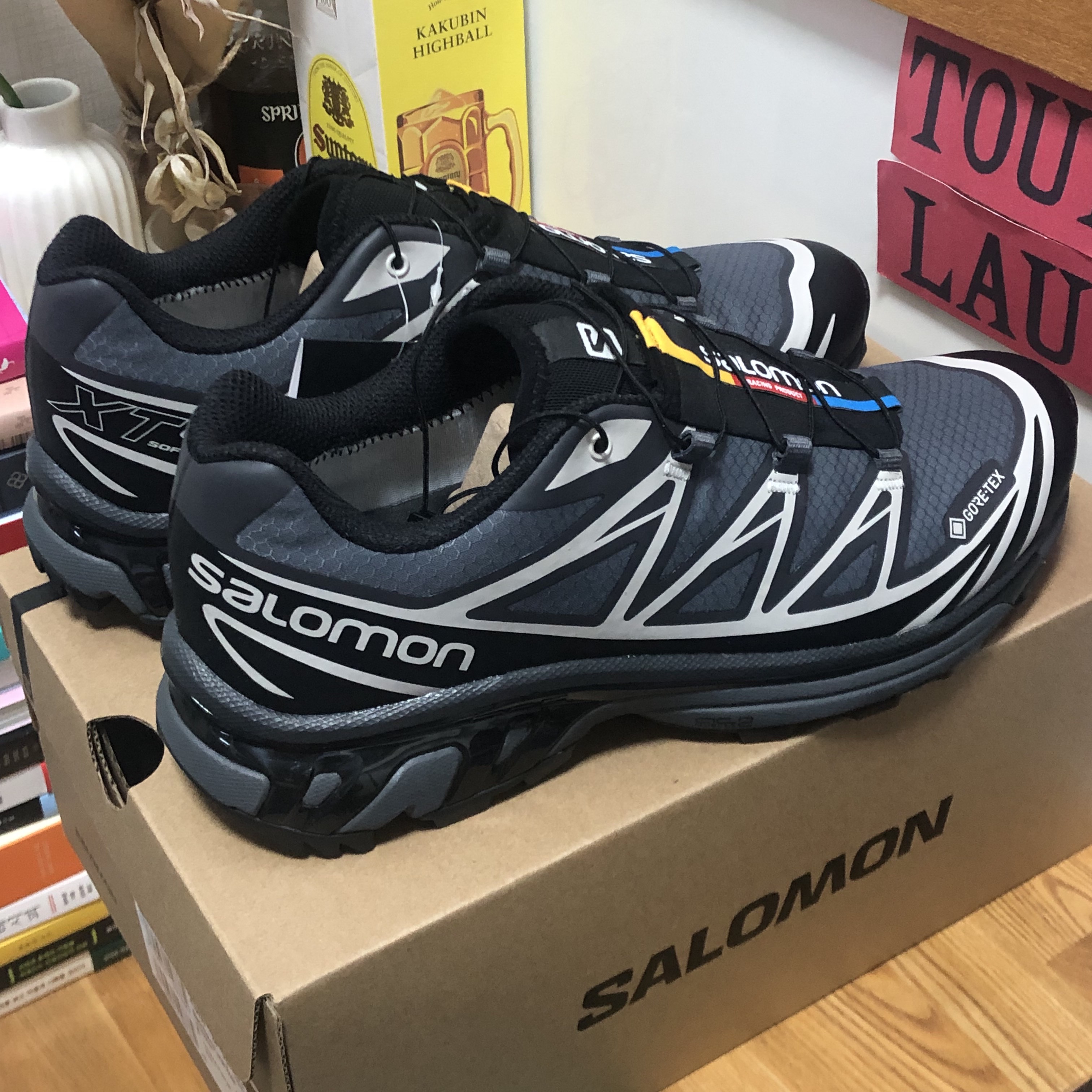 Salomon XT-6 Gore-Tex Black Ebony 착용 스타일
