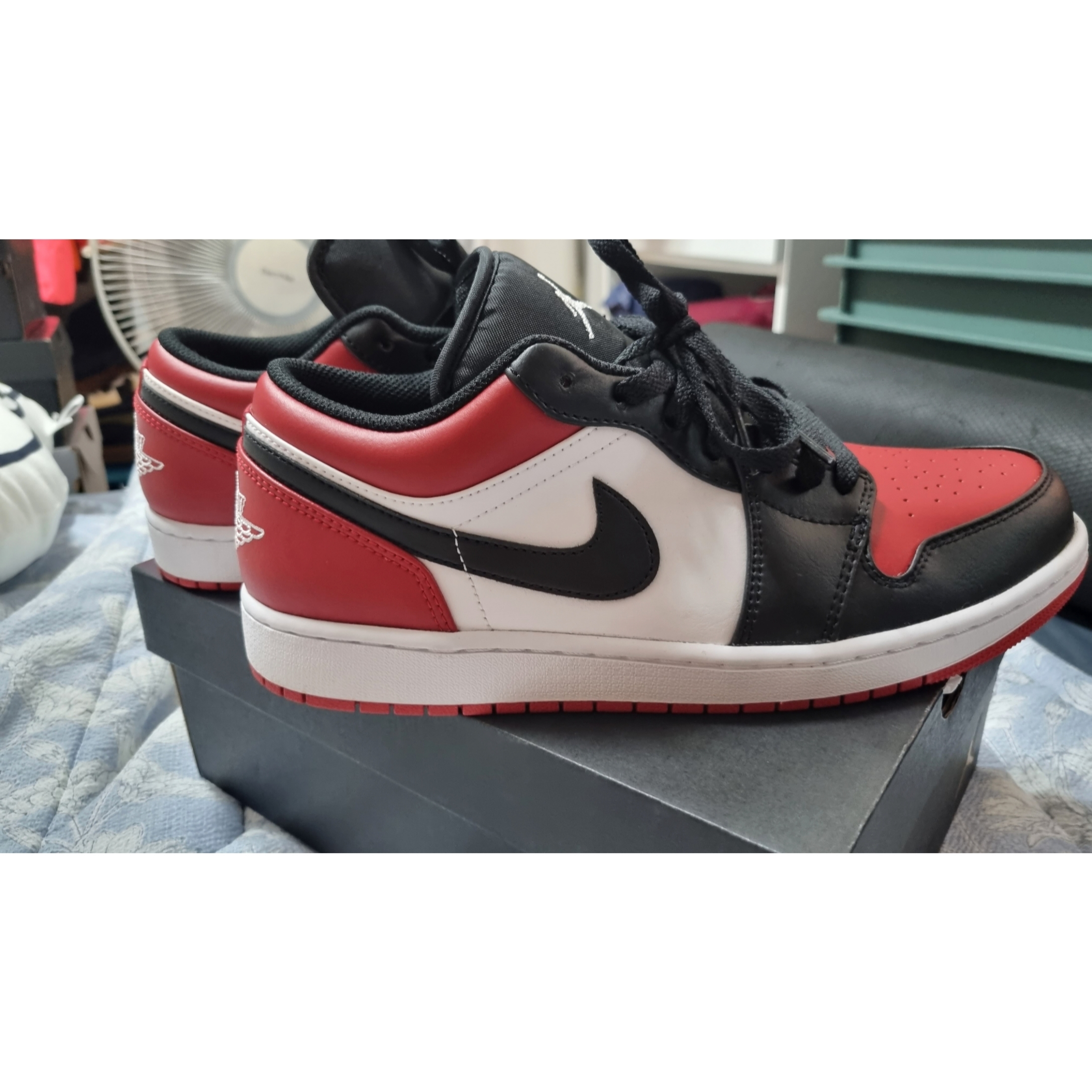 Jordan 1 Low Bred Toe 착용 스타일 - 2