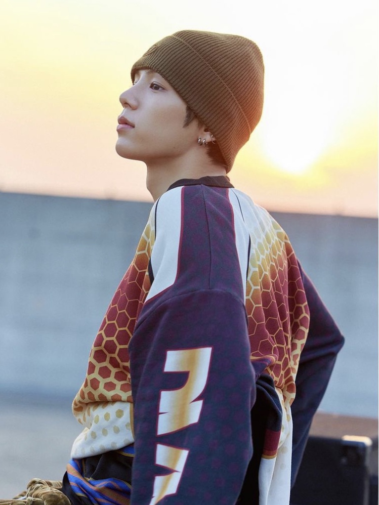 Diesel K-Coder-Fully B Ribbed Beanie with D Embroidery Army Green 착용 스타일 - 1