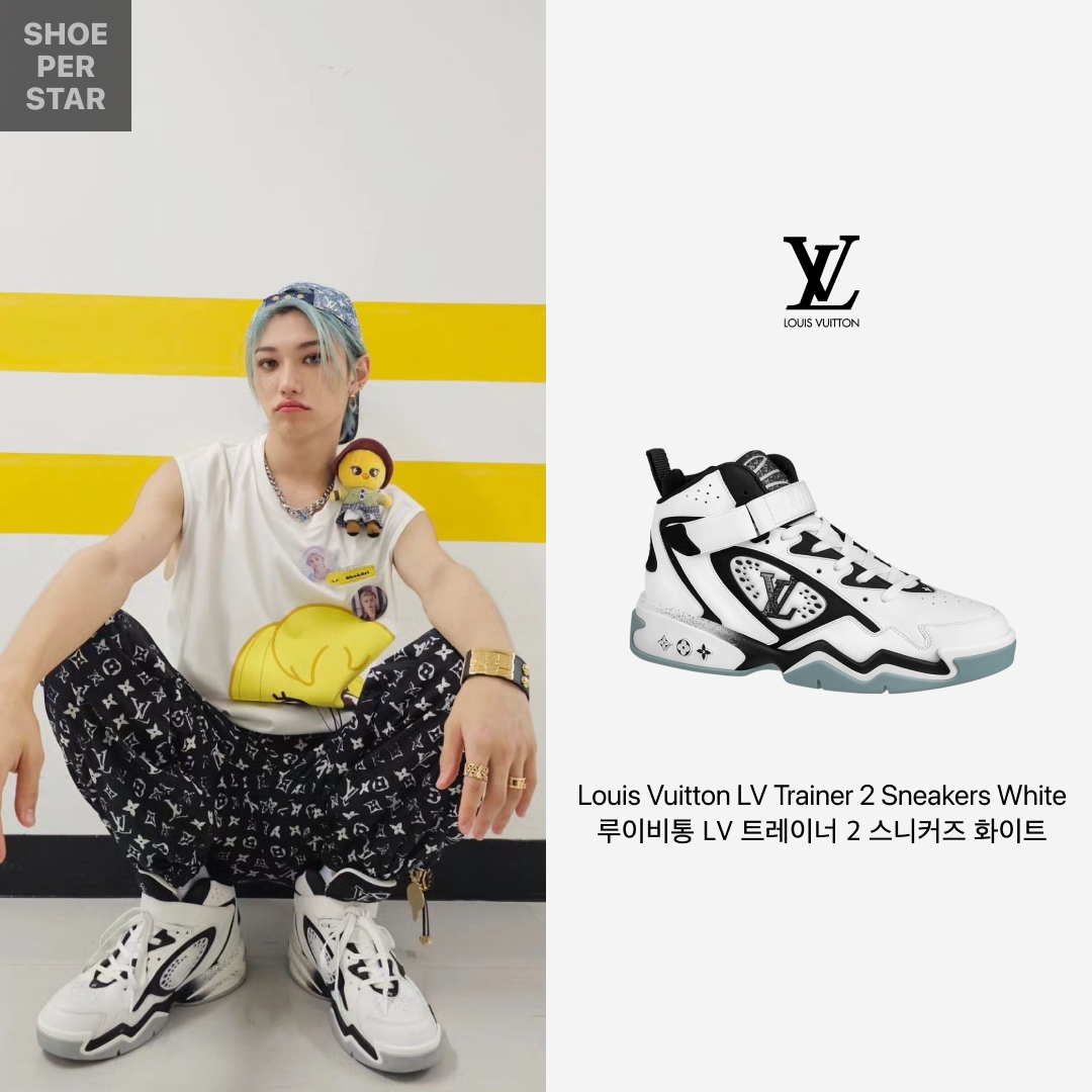 Louis Vuitton LV Trainer 2 Sneakers White 착용 스타일 - 1