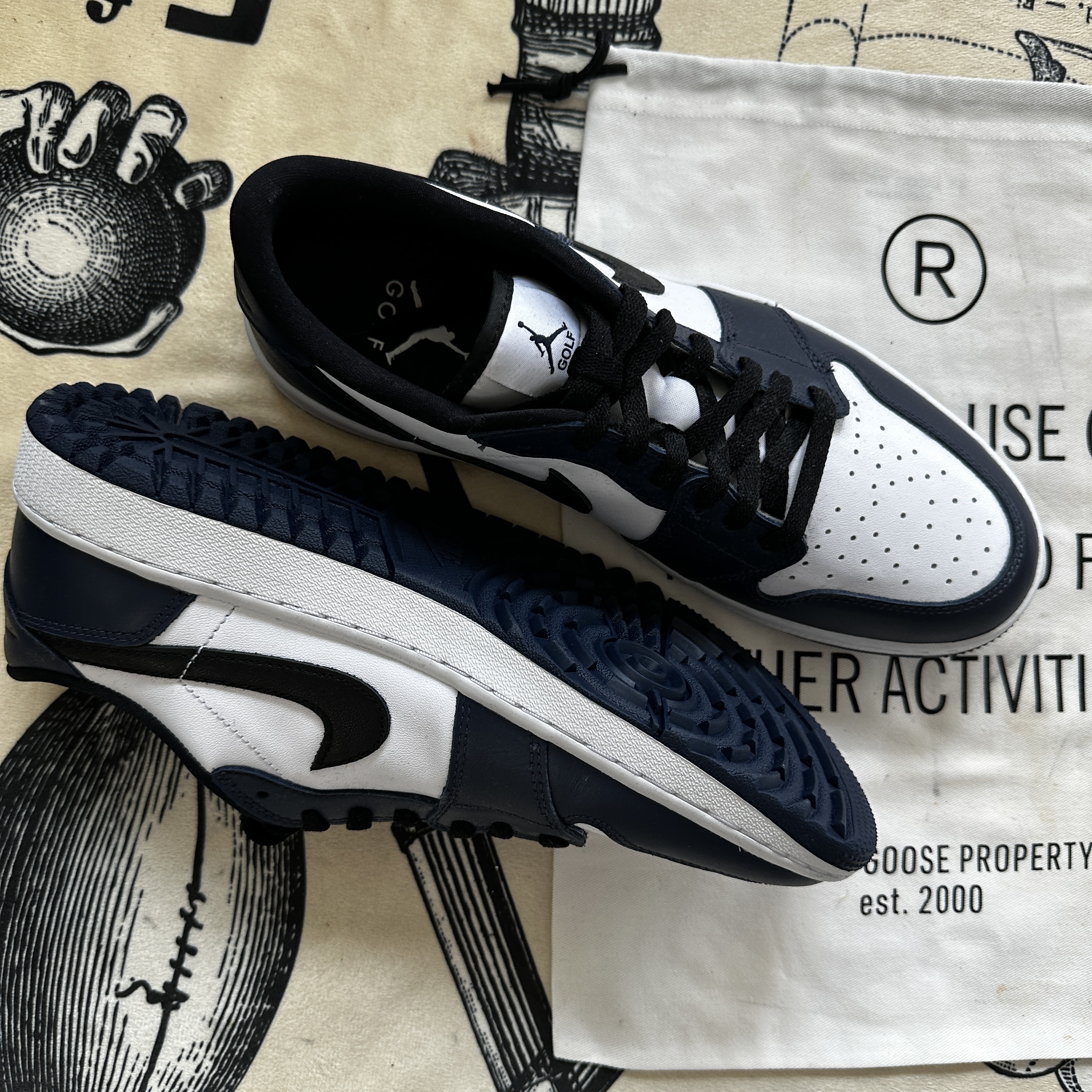Jordan 1 Low Golf Midnight Navy 착용 스타일 - 3