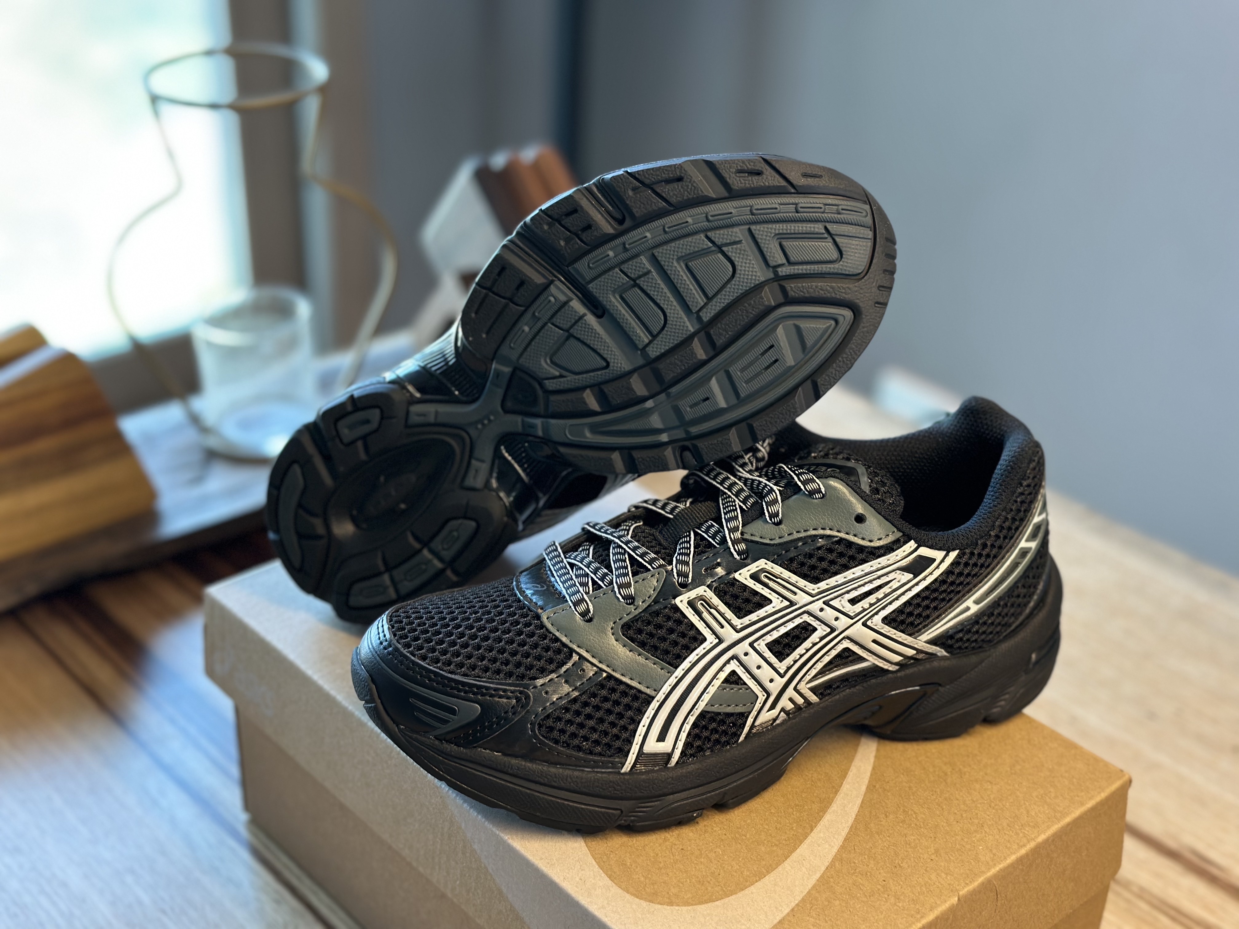 Asics Gel-1130 Black Glacier Grey - Folder Exclusive 착용 스타일 - 3