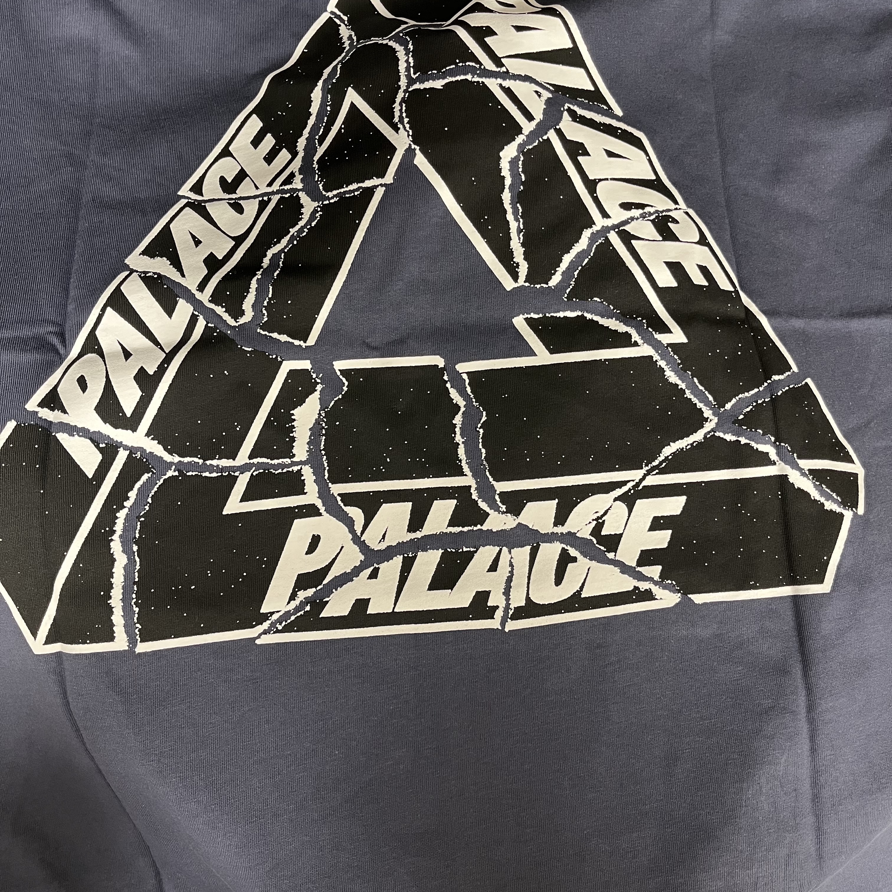 Palace Tri-Ripped T-Shirt Navy - 23FW 착용 스타일